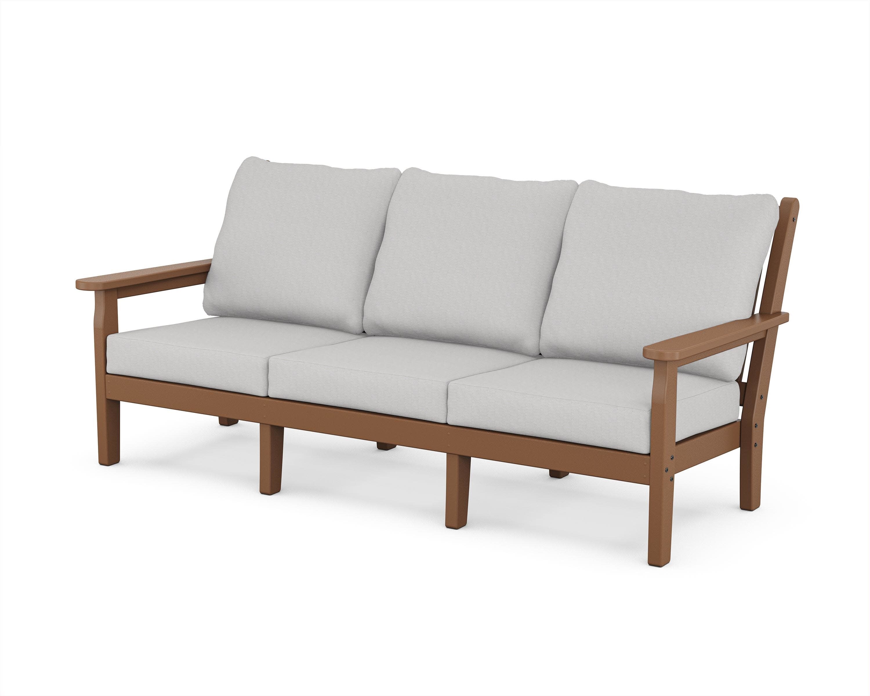 Chippendale Deep Seating Sofa in Teak / Diamond in the Rough