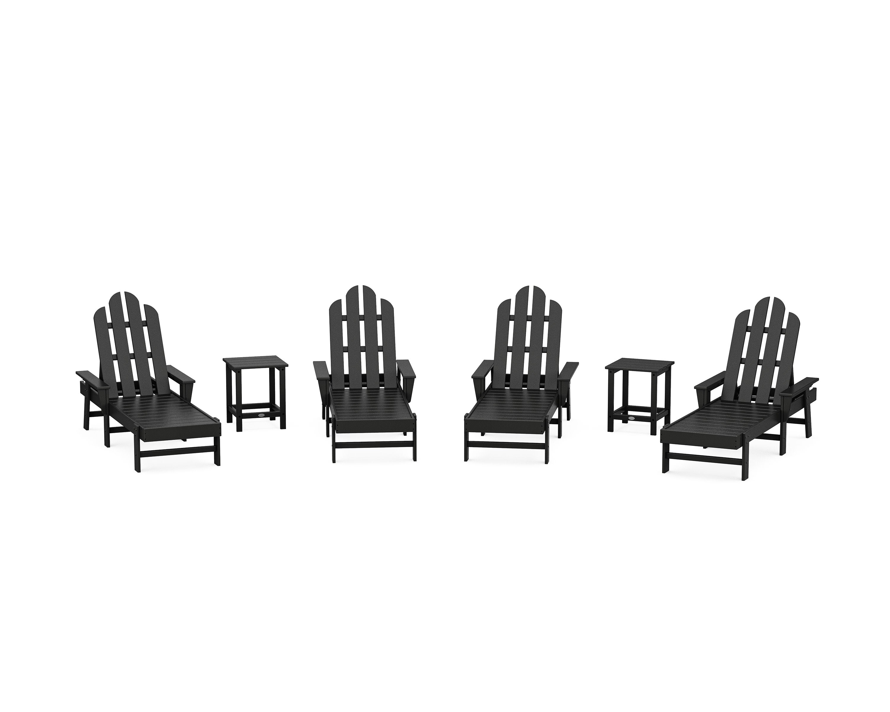 Long Island Chaise 6-Piece Set in Black