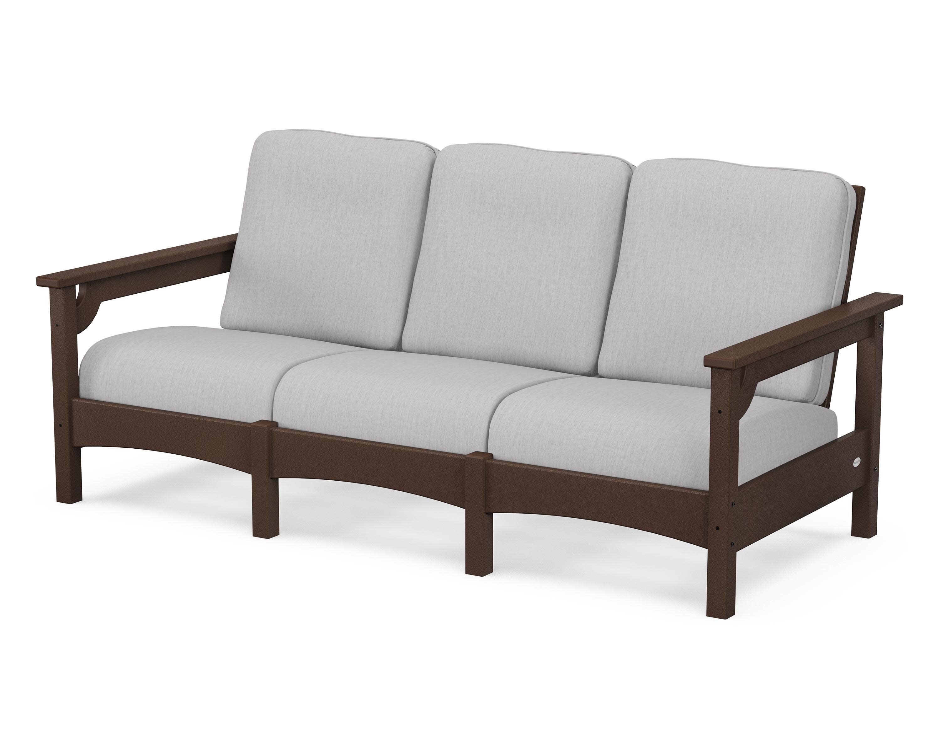 Club Sofa in Mahogany / Granite