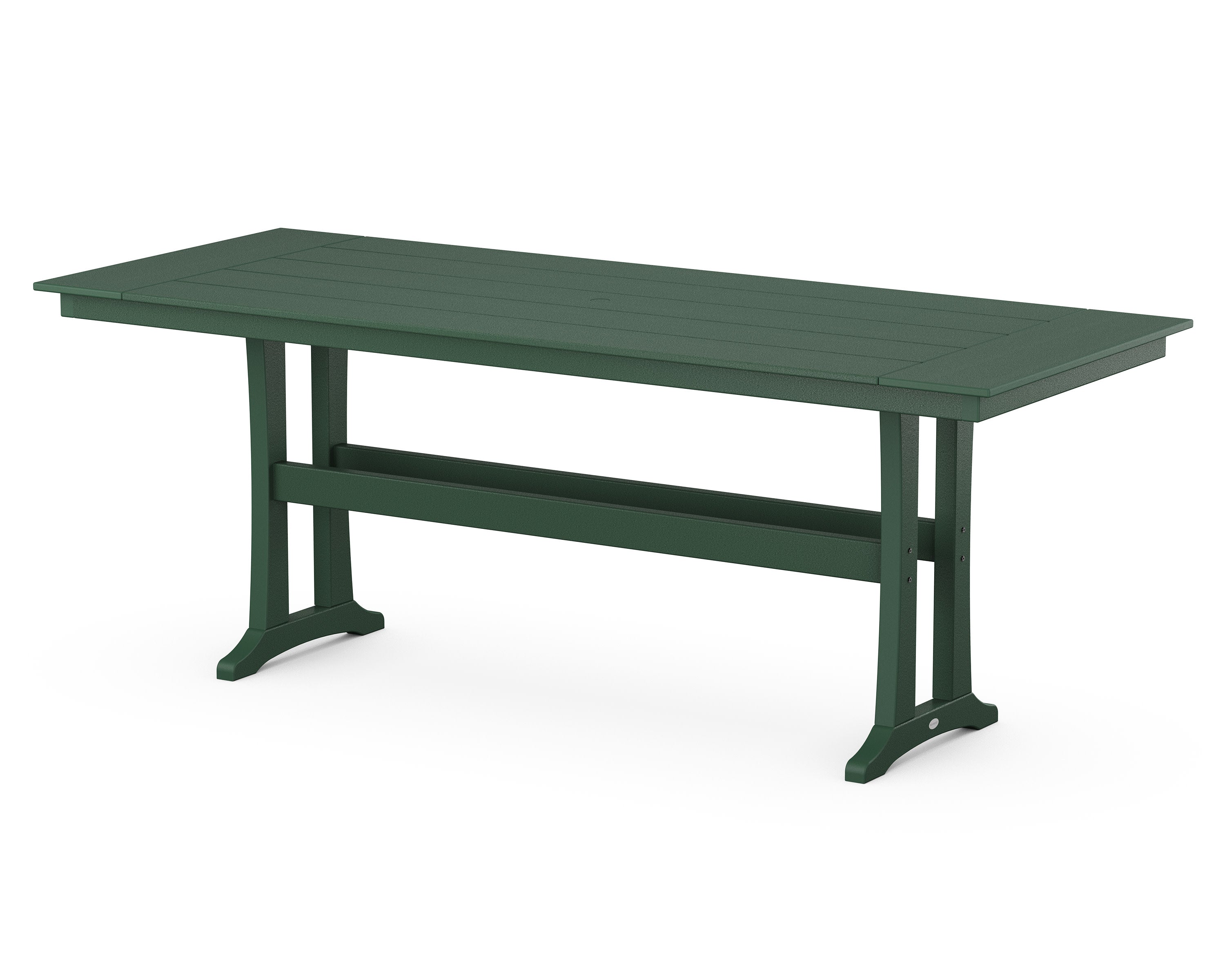 Farmhouse Trestle 38" x 96" Counter Table in Green