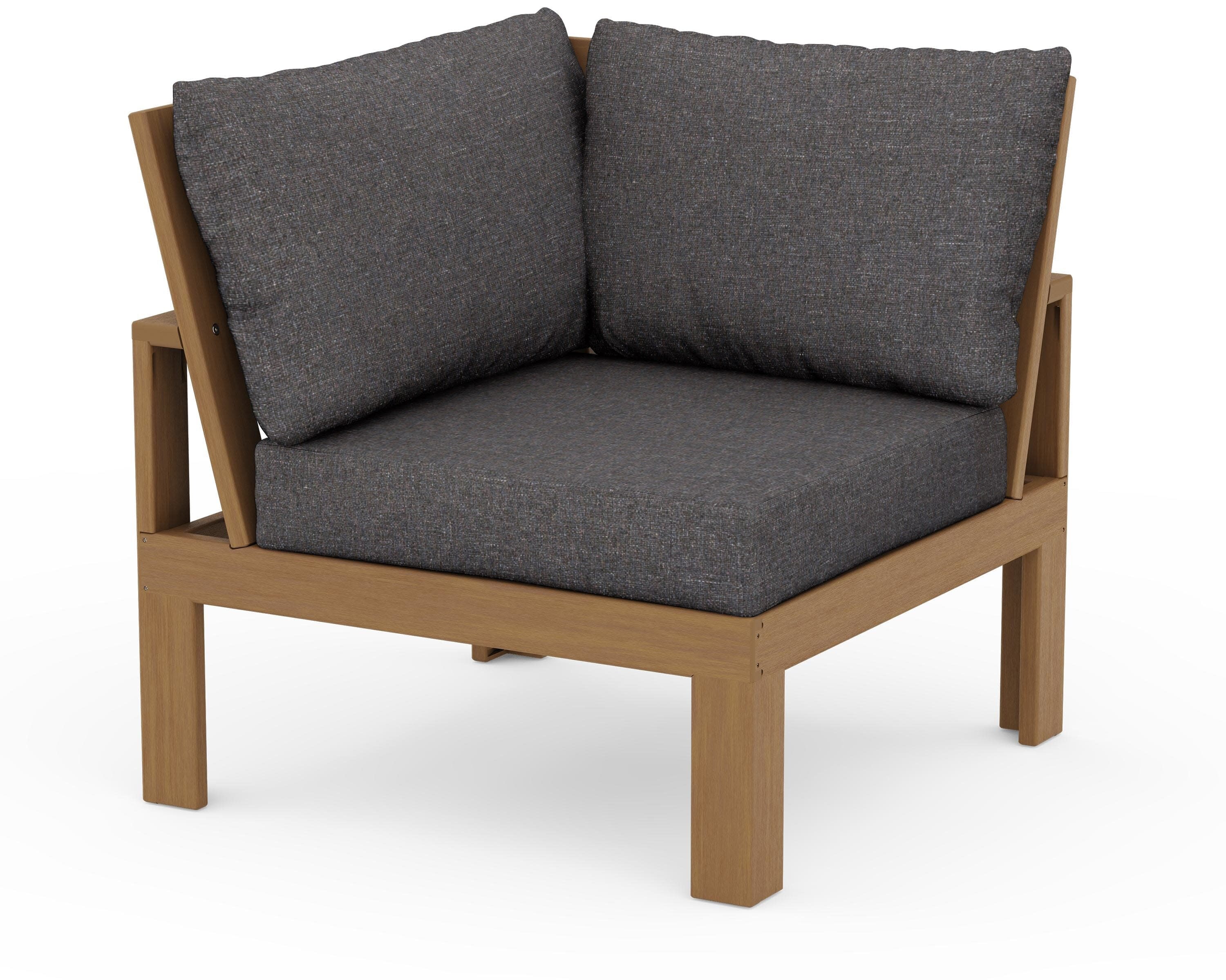 Modular Corner Chair in Natural / Ash Charcoal
