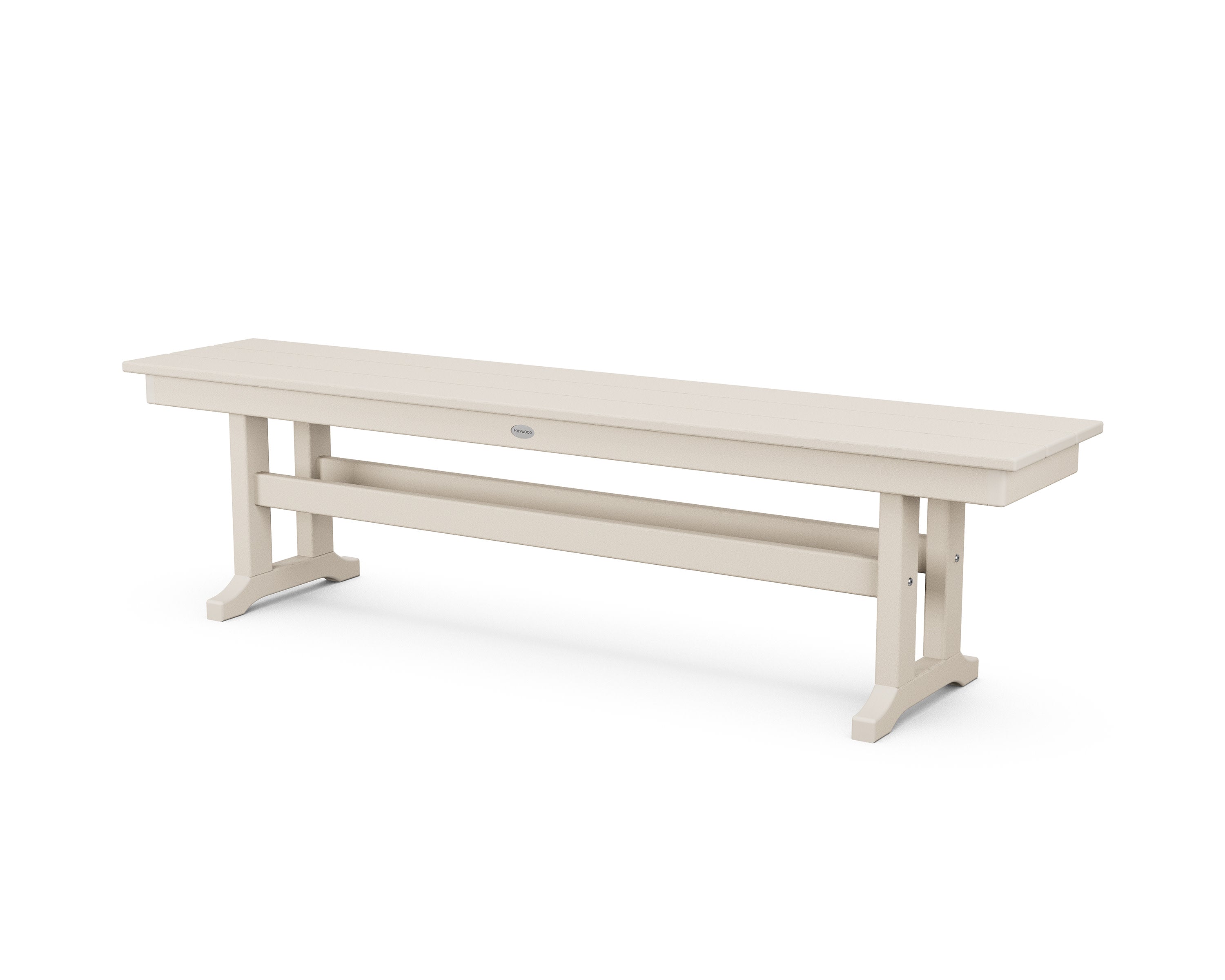 Farmhouse 65" Side Bench in Sand