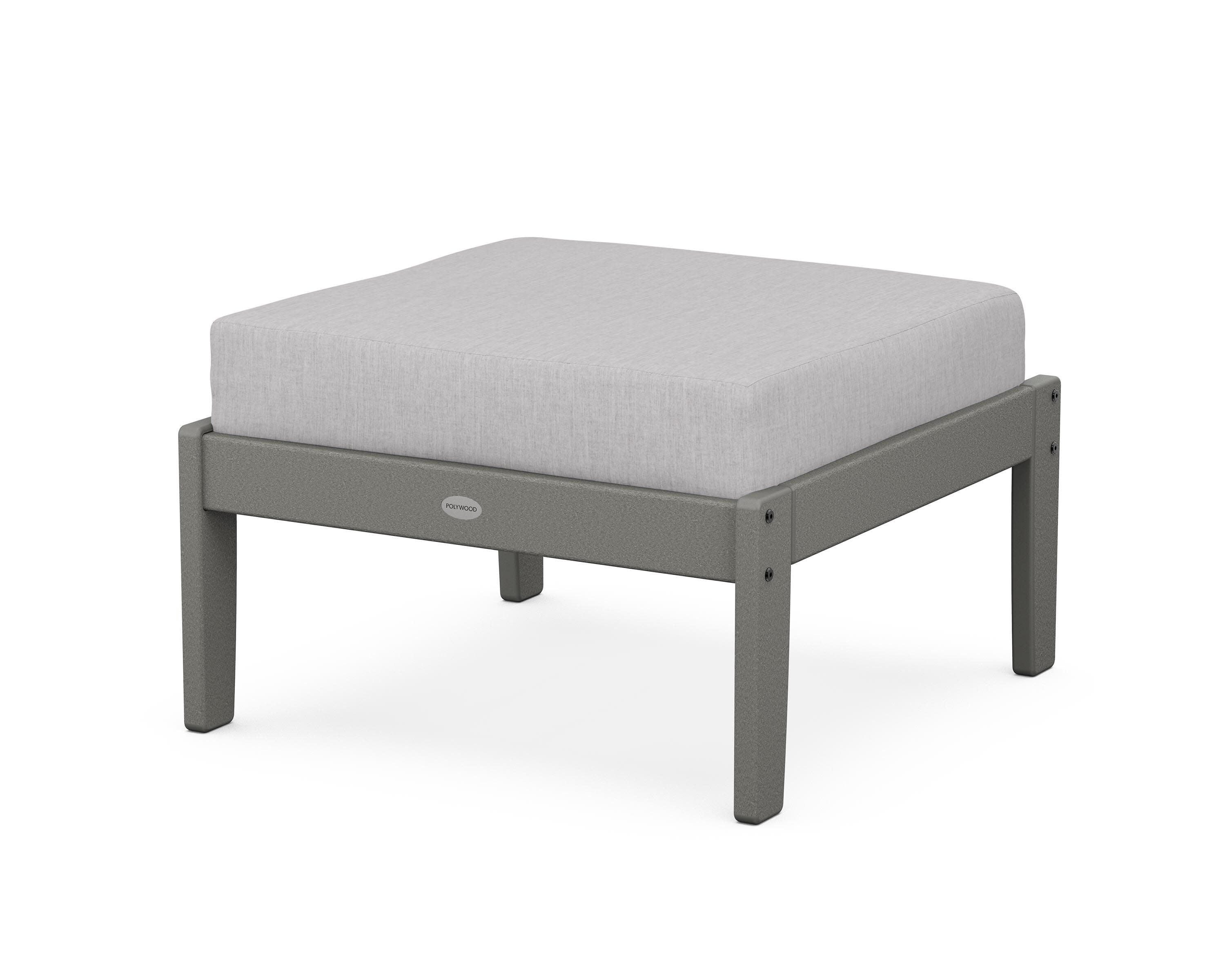 Braxton Deep Seating Ottoman in Slate Grey / Granite