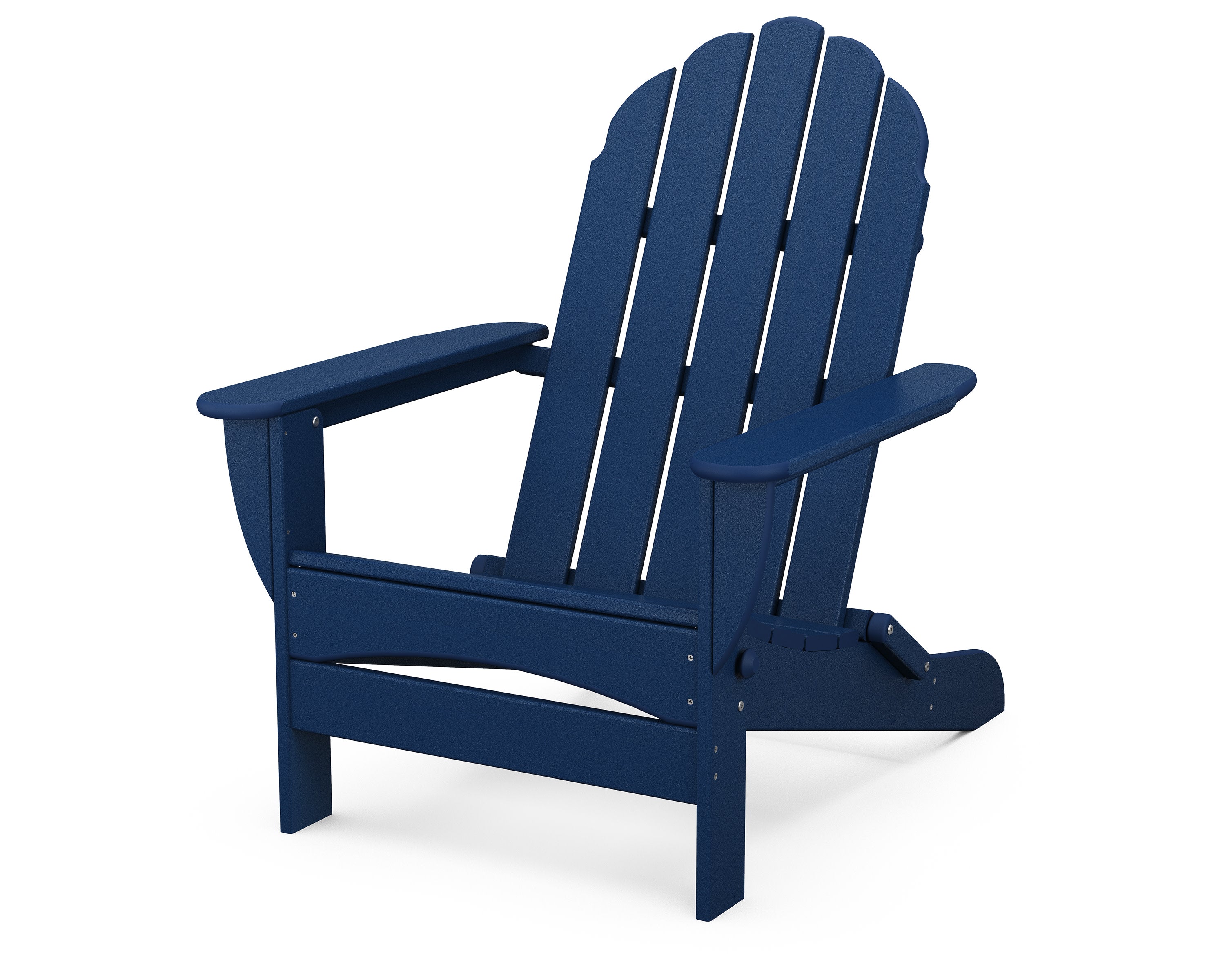 Classic Oversized Folding Adirondack Chair in Navy