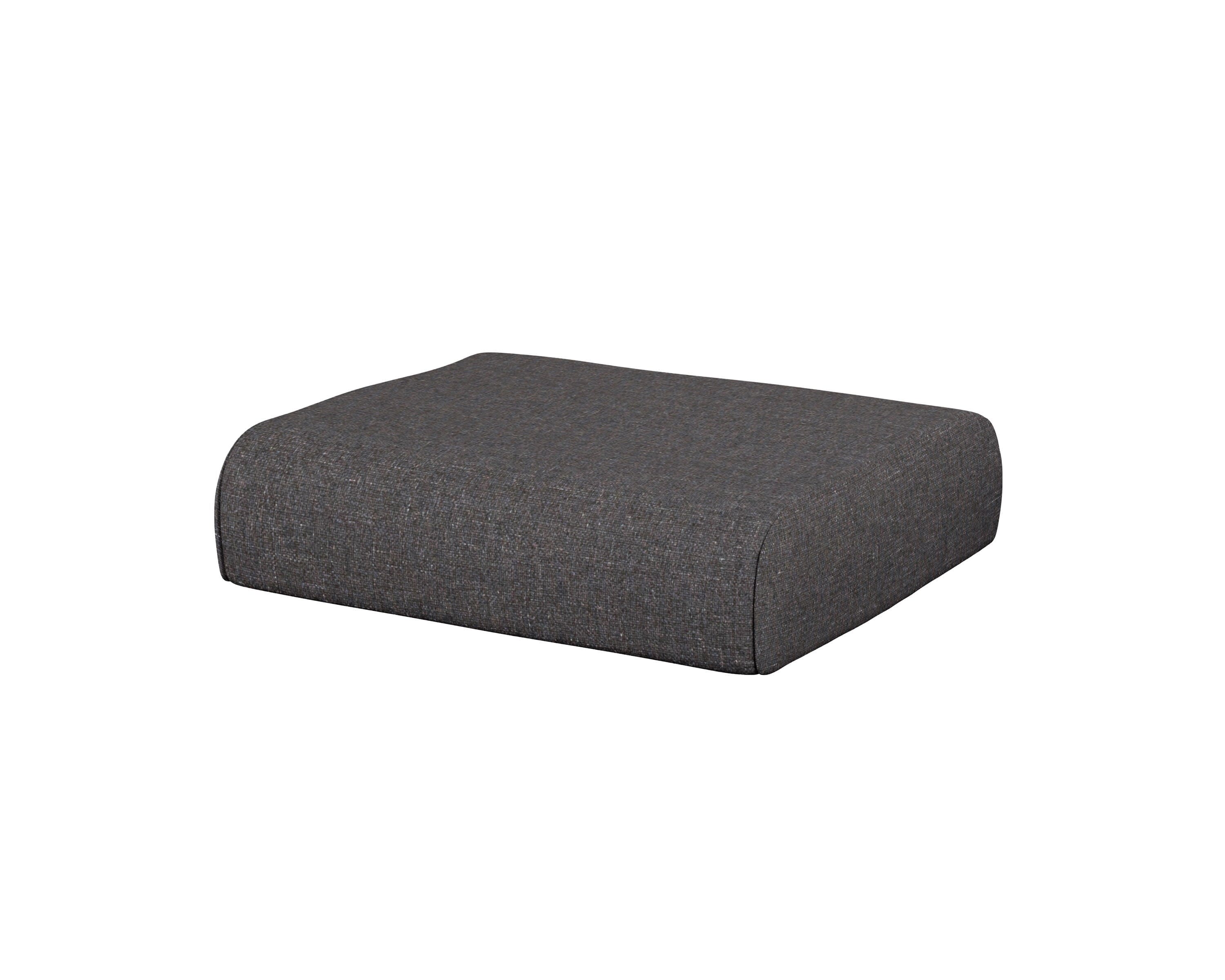Club Ottoman Cushion in Ash Charcoal