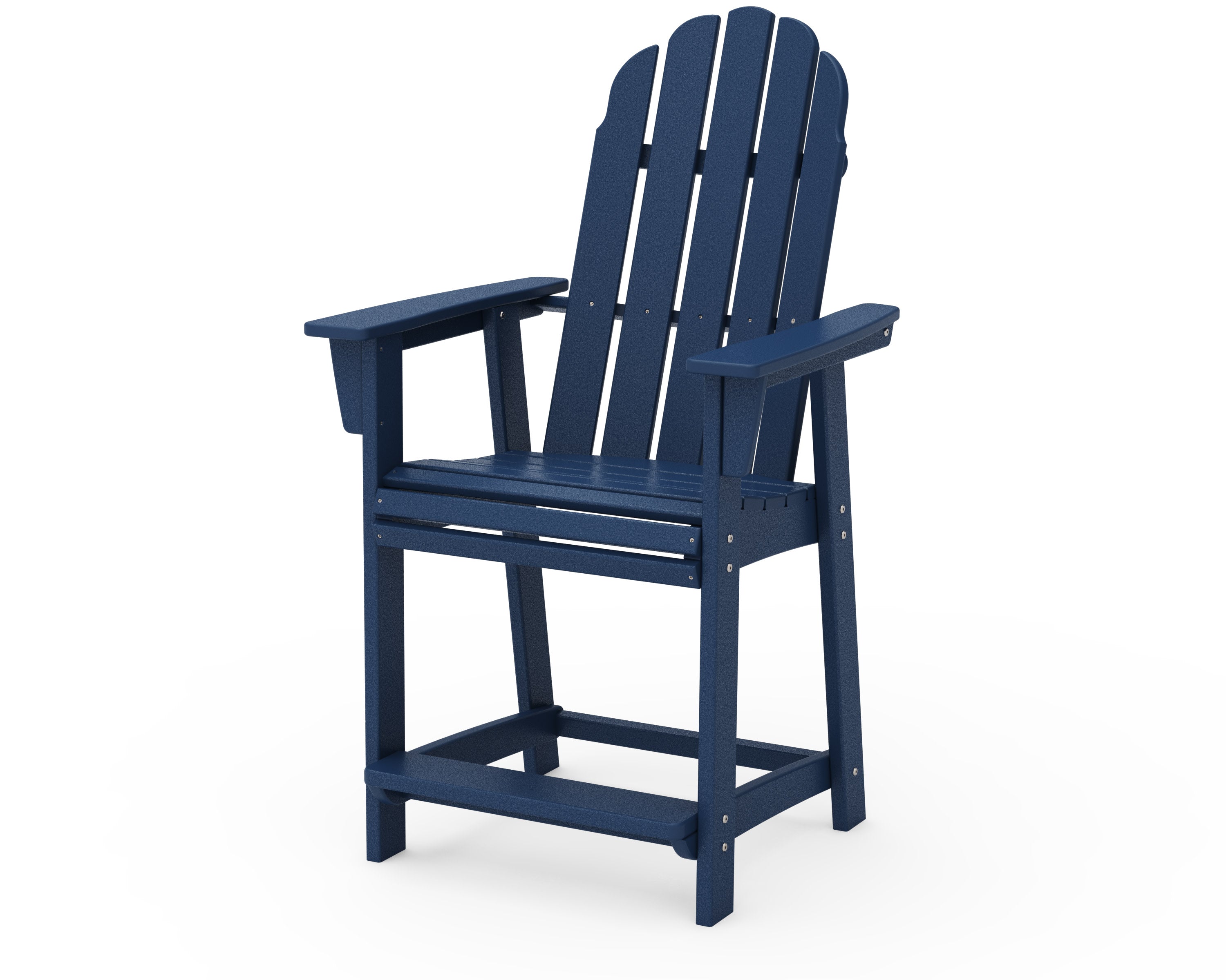 Vineyard Curveback Adirondack Counter Chair in Navy