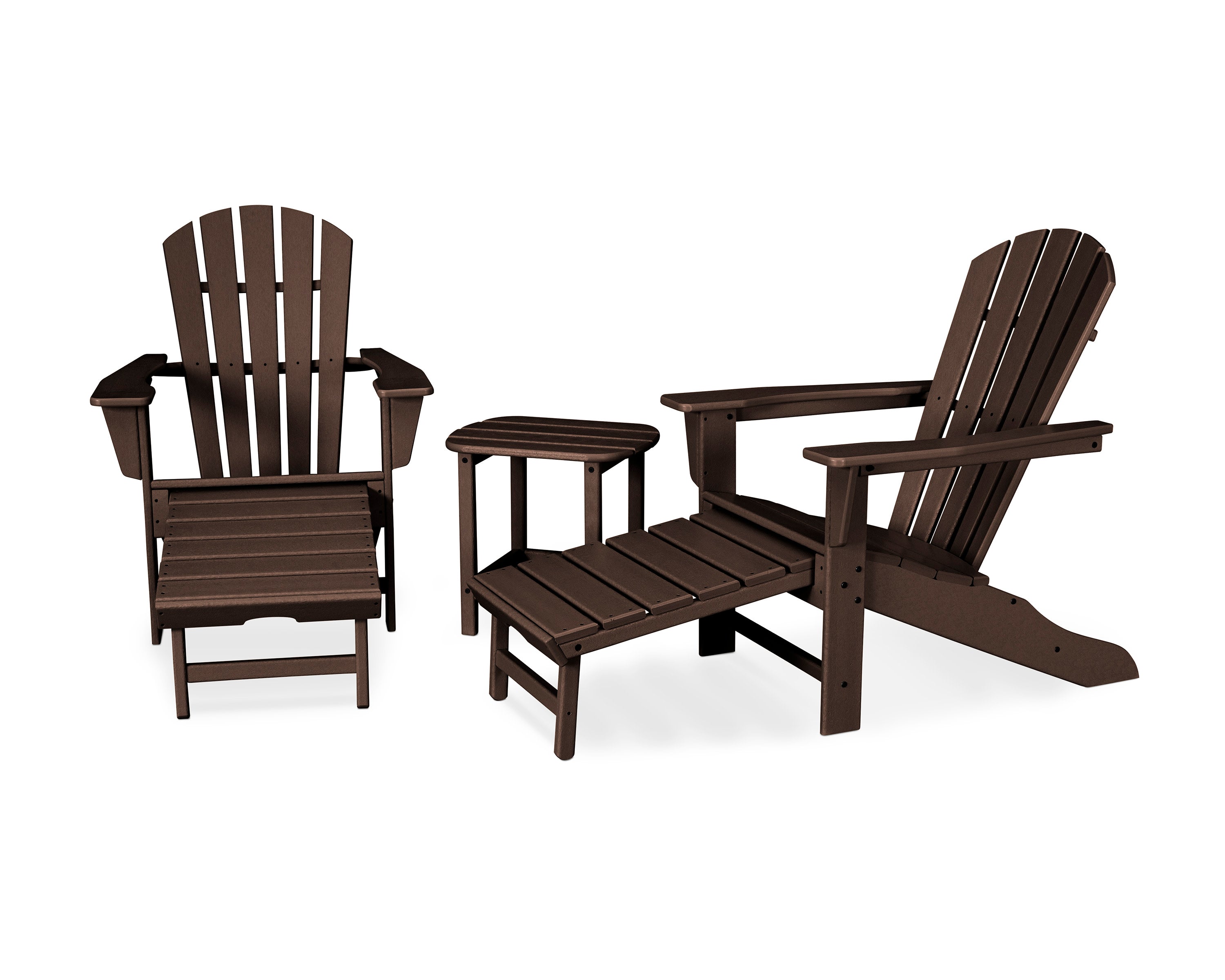 Palm Coast Ultimate Adirondack 3-Piece Set in Mahogany