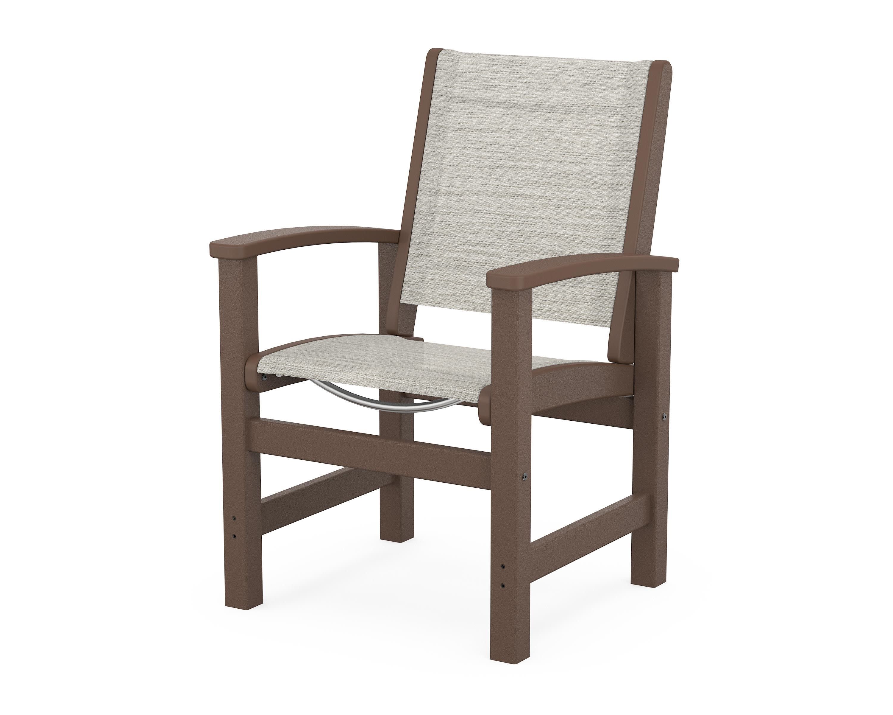 Coastal Dining Chair in Mahogany / Birch Sling