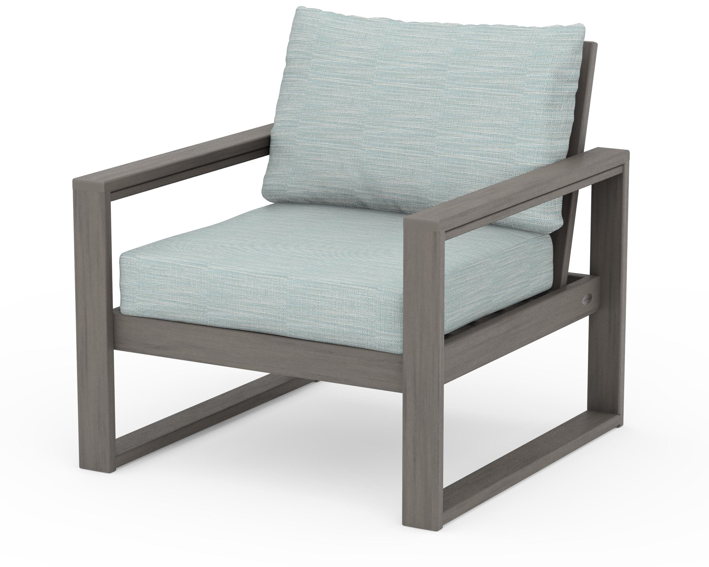 EDGE Club Chair in Driftwood / Soothe Mist