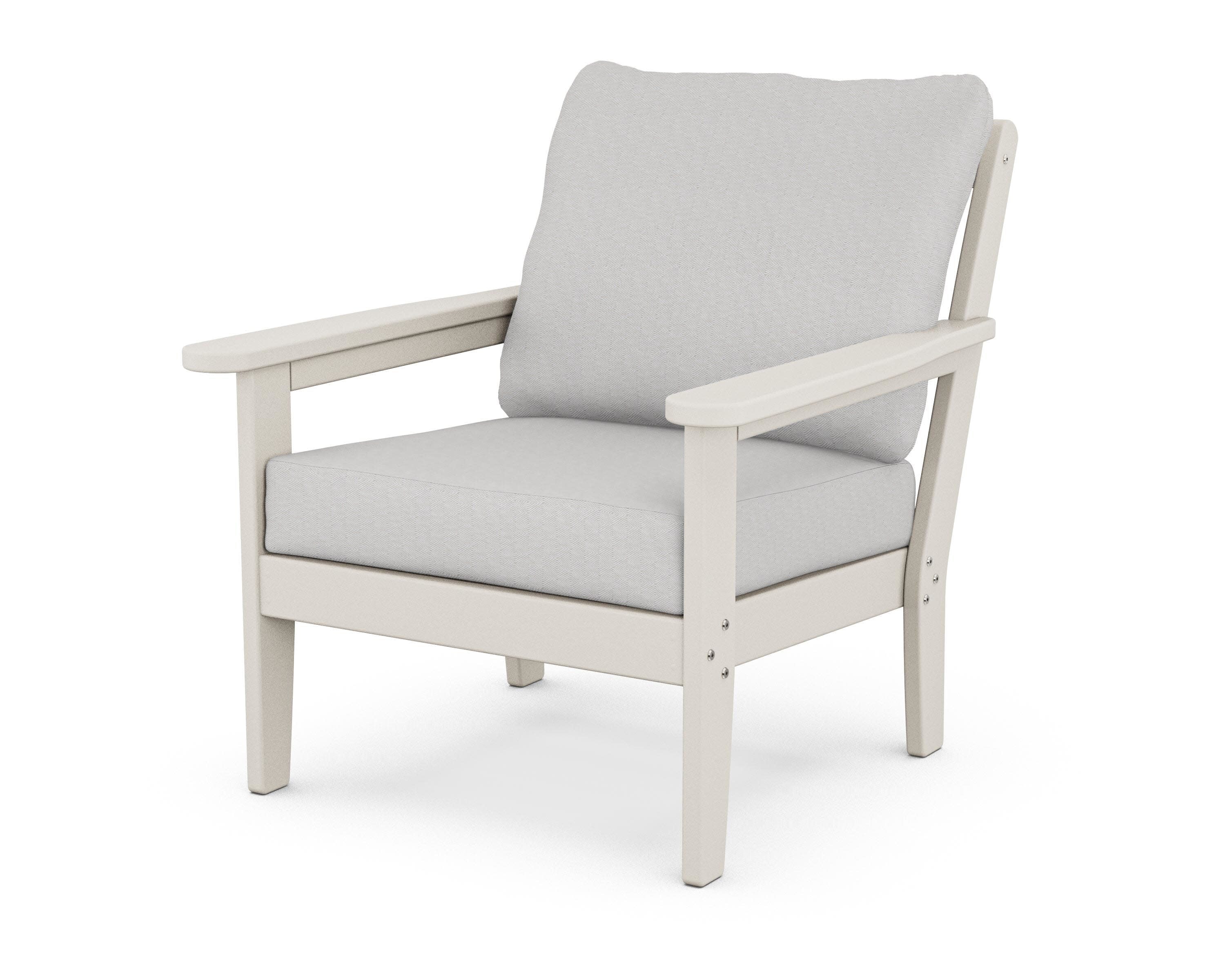 Cottage Deep Seating Chair in Sand / Diamond in the Rough