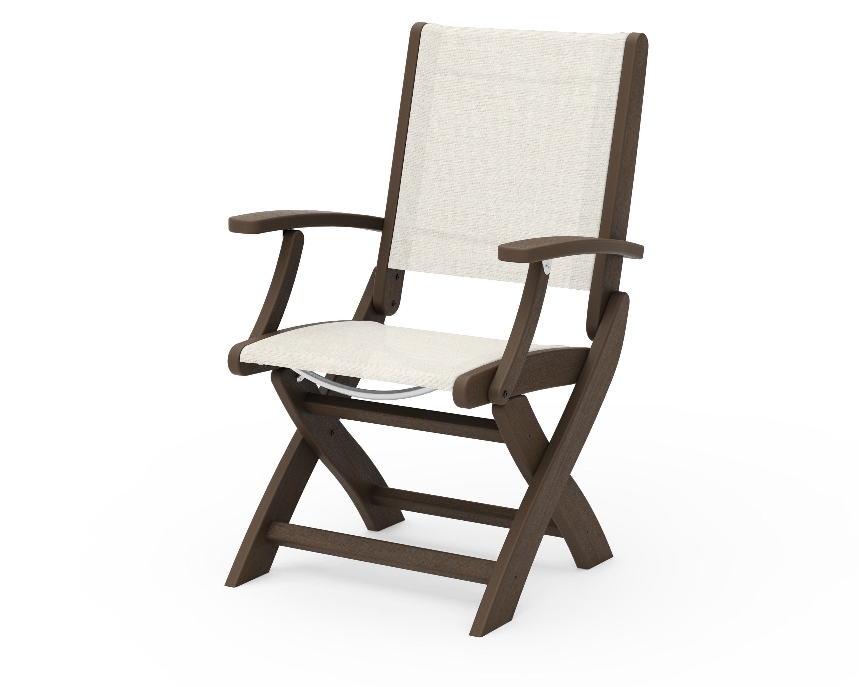Coastal Folding Chair in Kona / Parchment Sling