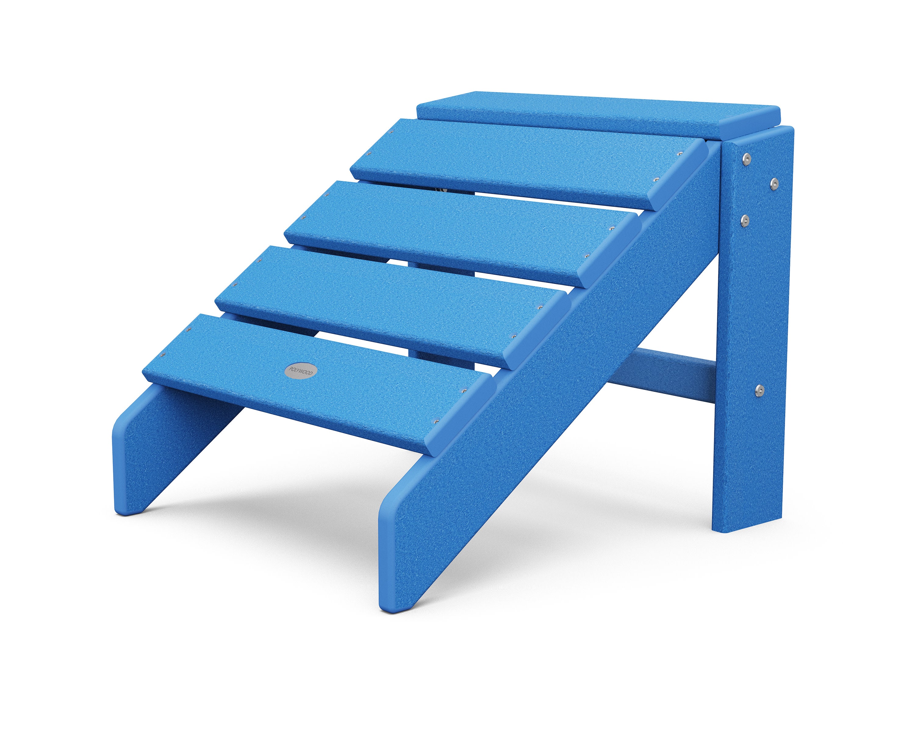 South Beach Ottoman in Pacific Blue