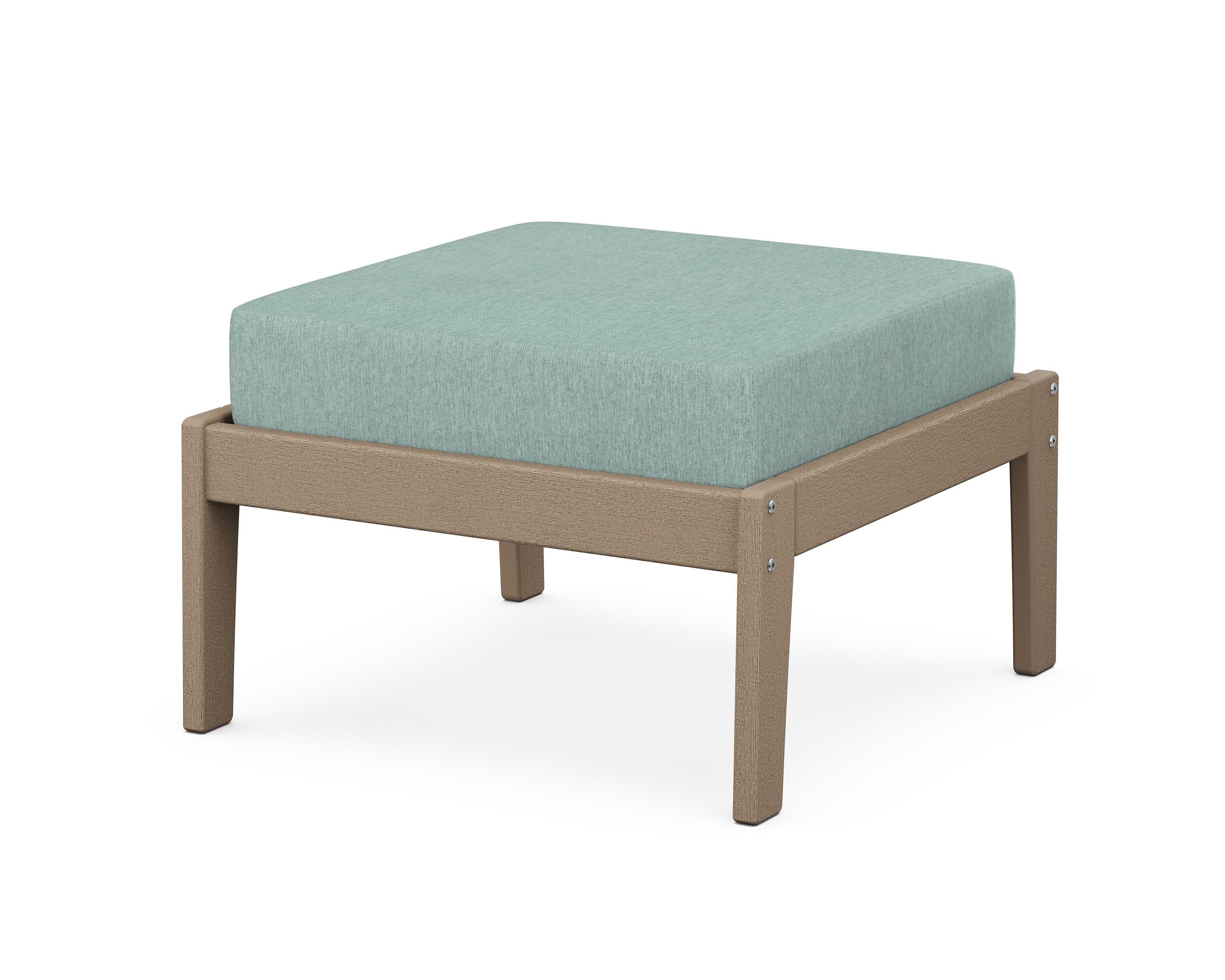 Deep Seating Ottoman in Vintage Sahara / Glacier Spa