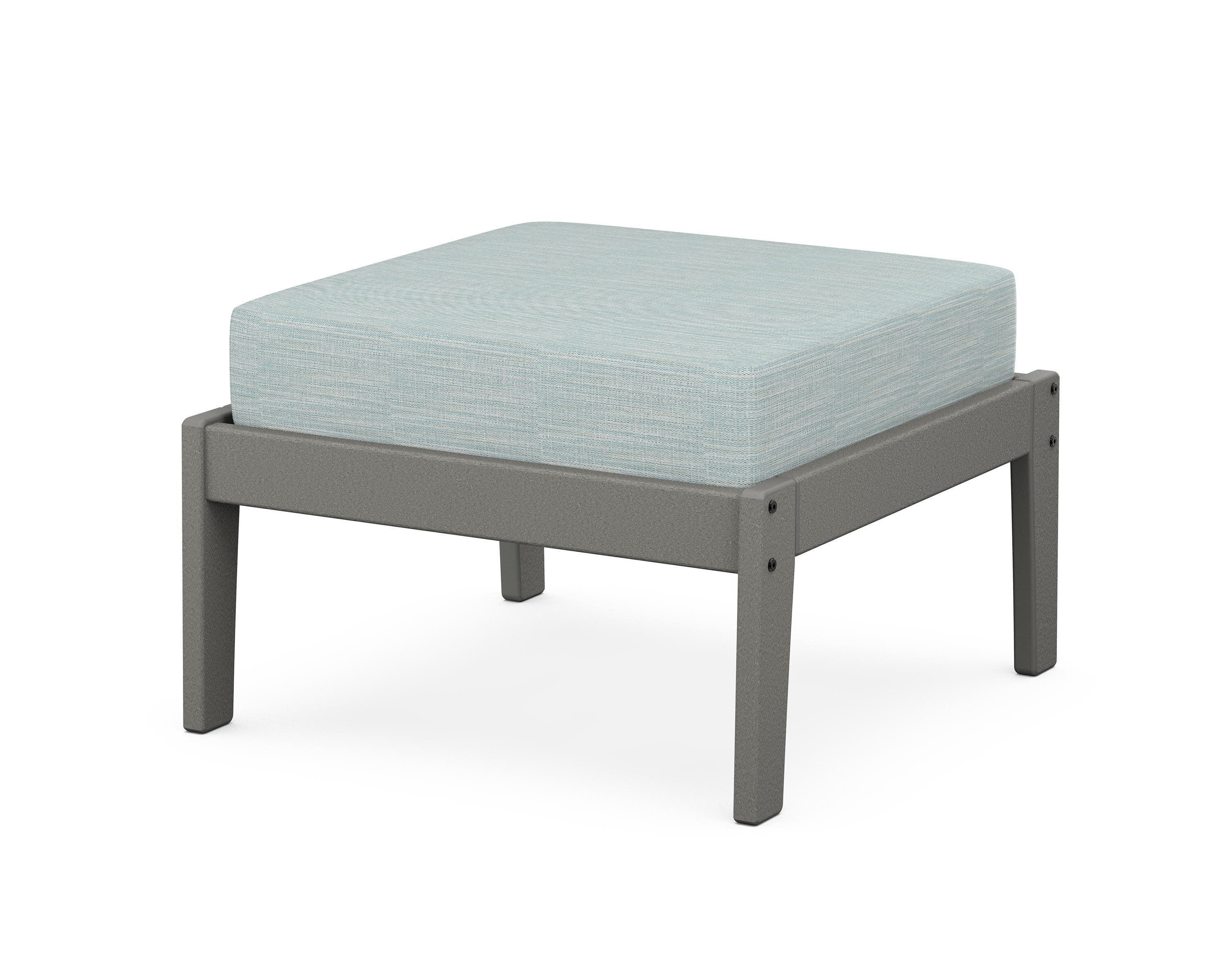 Deep Seating Ottoman in Slate Grey / Soothe Mist