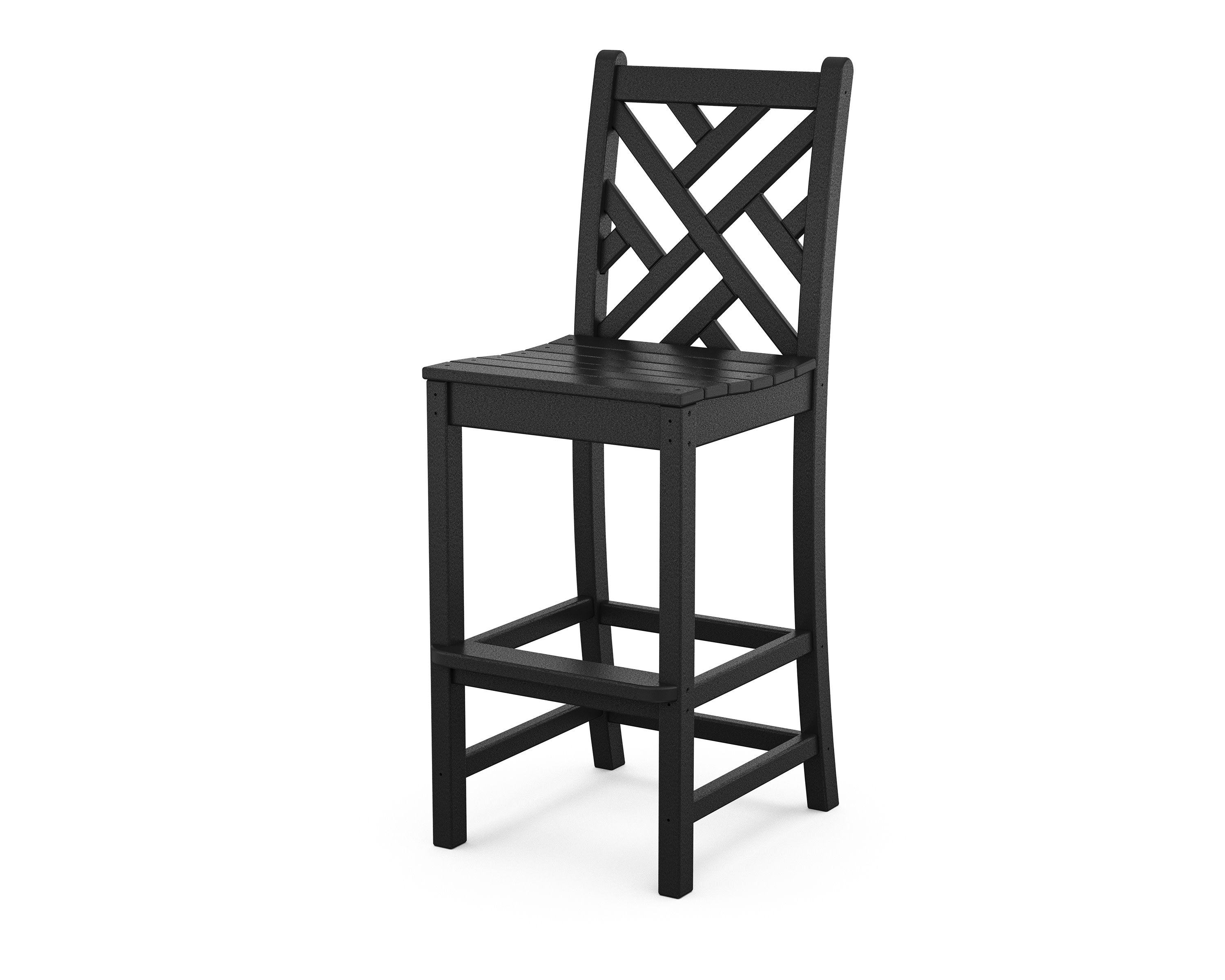 Chippendale Bar Side Chair in Black