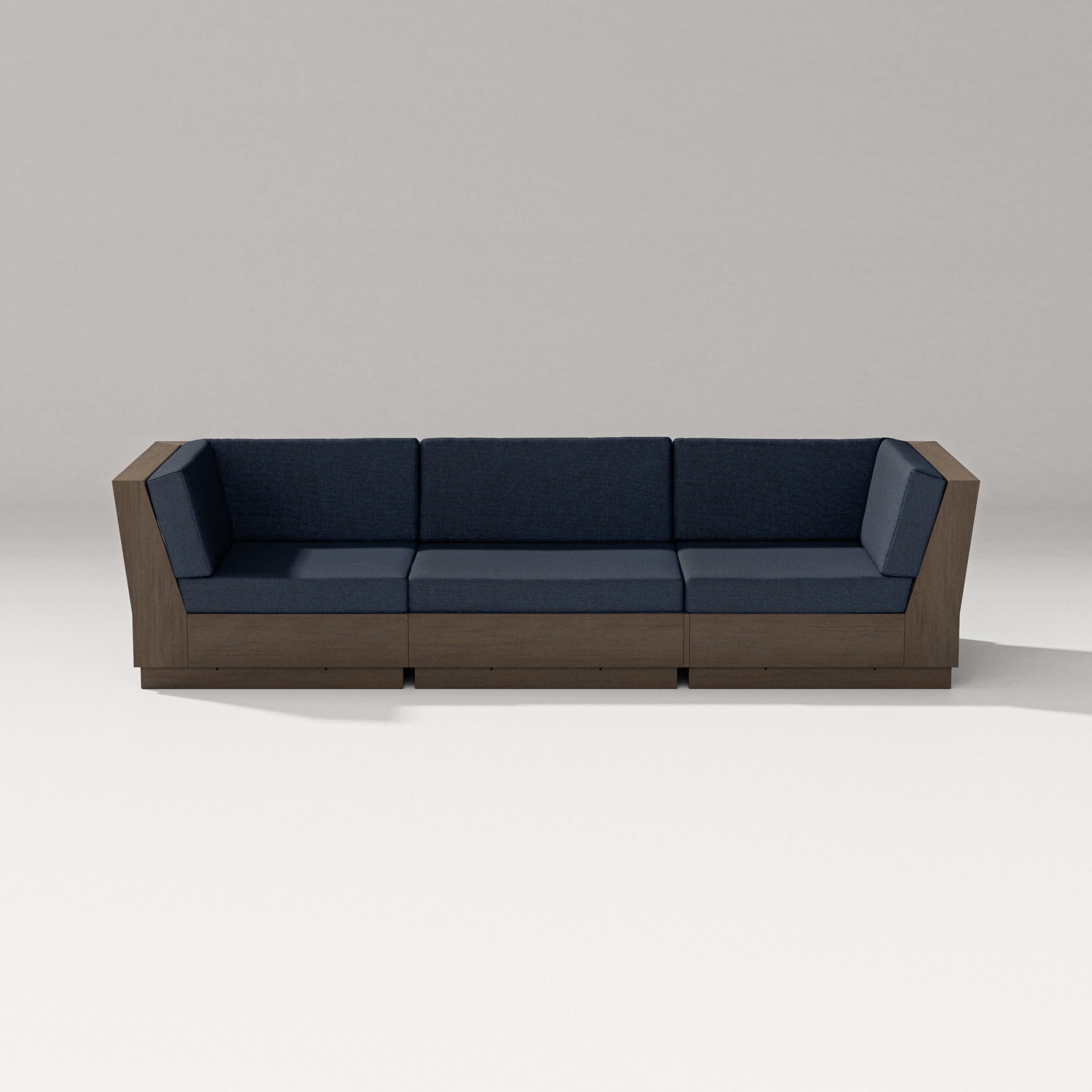Elevate Sofa Sectional in Kona / Marine Indigo
