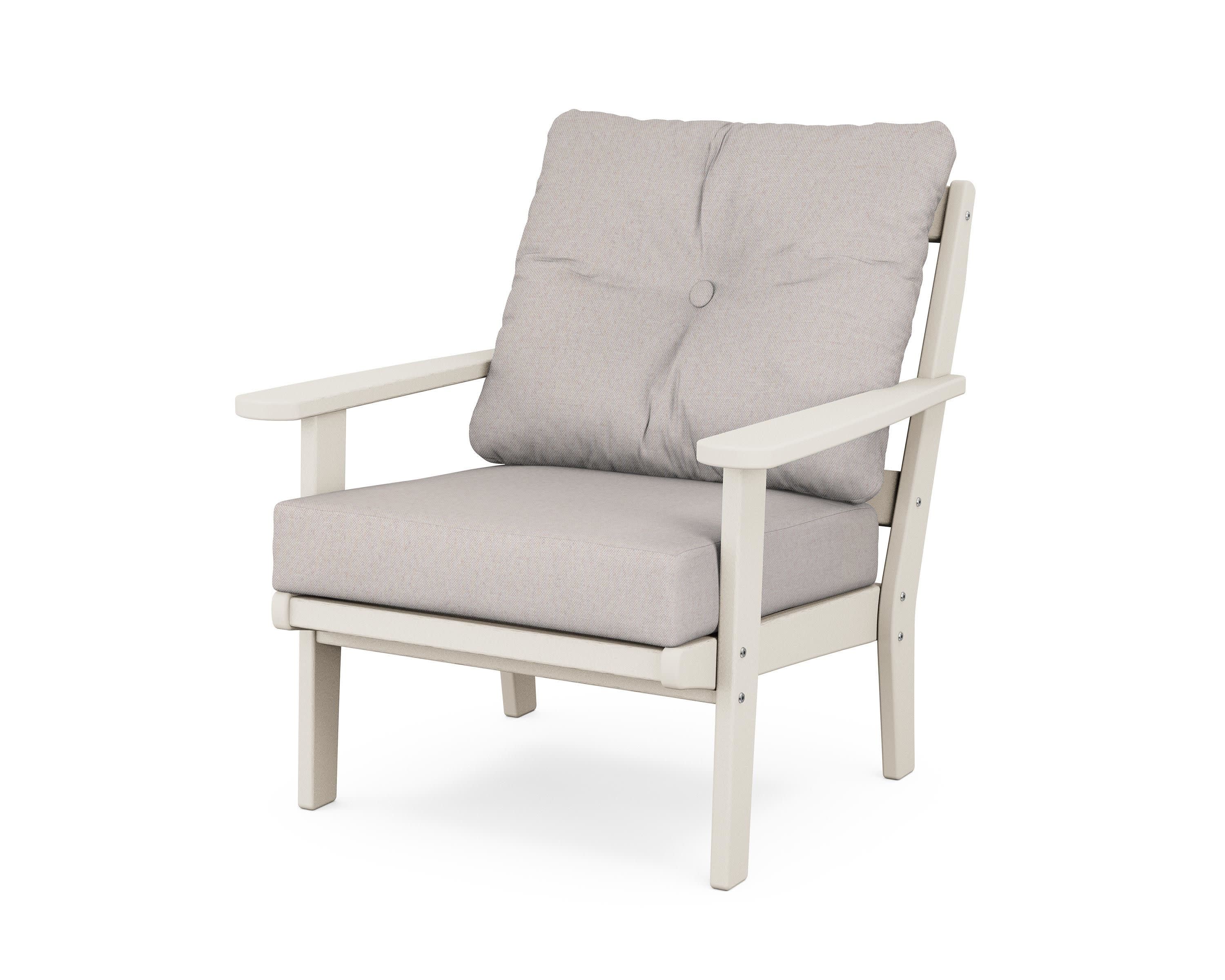 Mission Deep Seating Chair in Sand / Dune Burlap