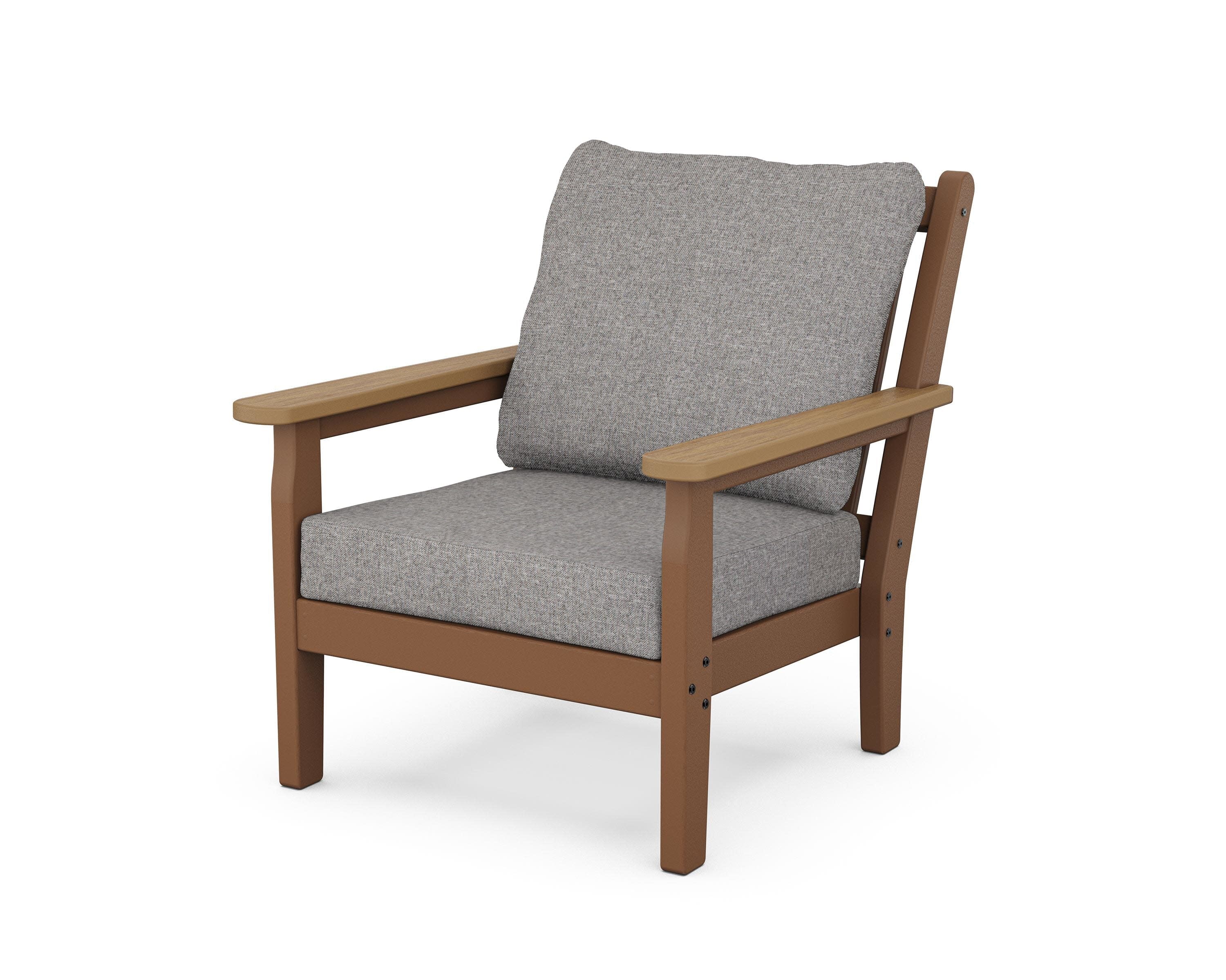 Chippendale Deep Seating Chair in Teak / Natural / Grey Mist