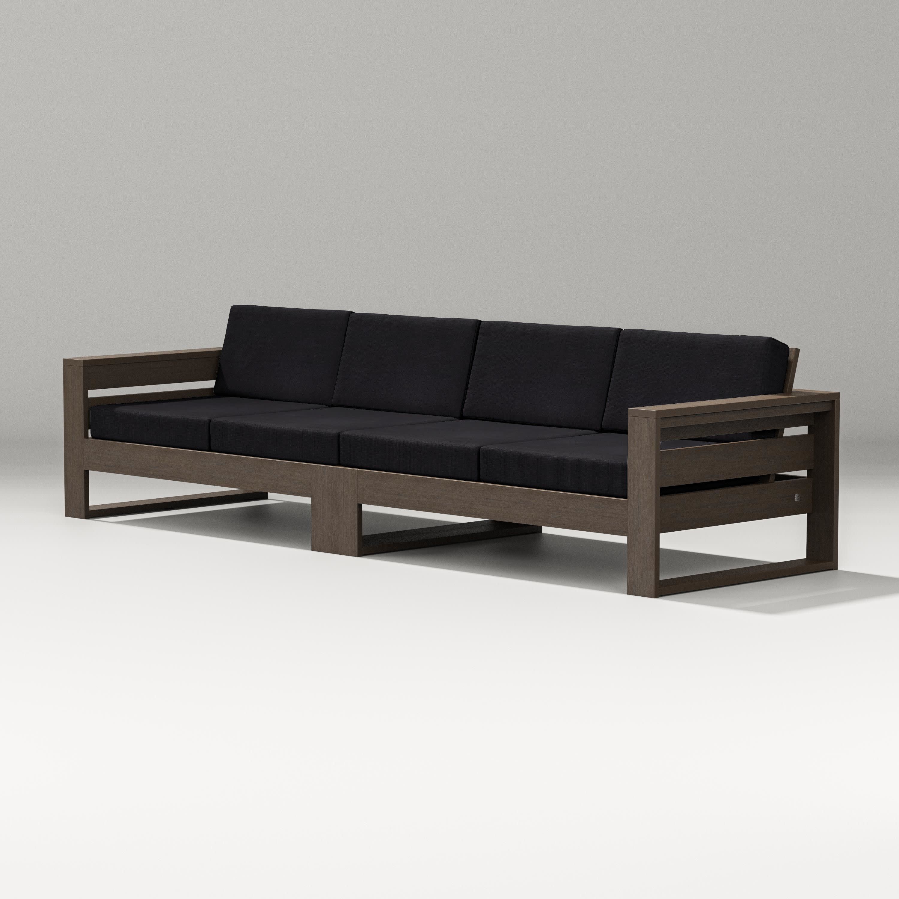 Latitude Straight Sectional in Kona / Midnight Linen