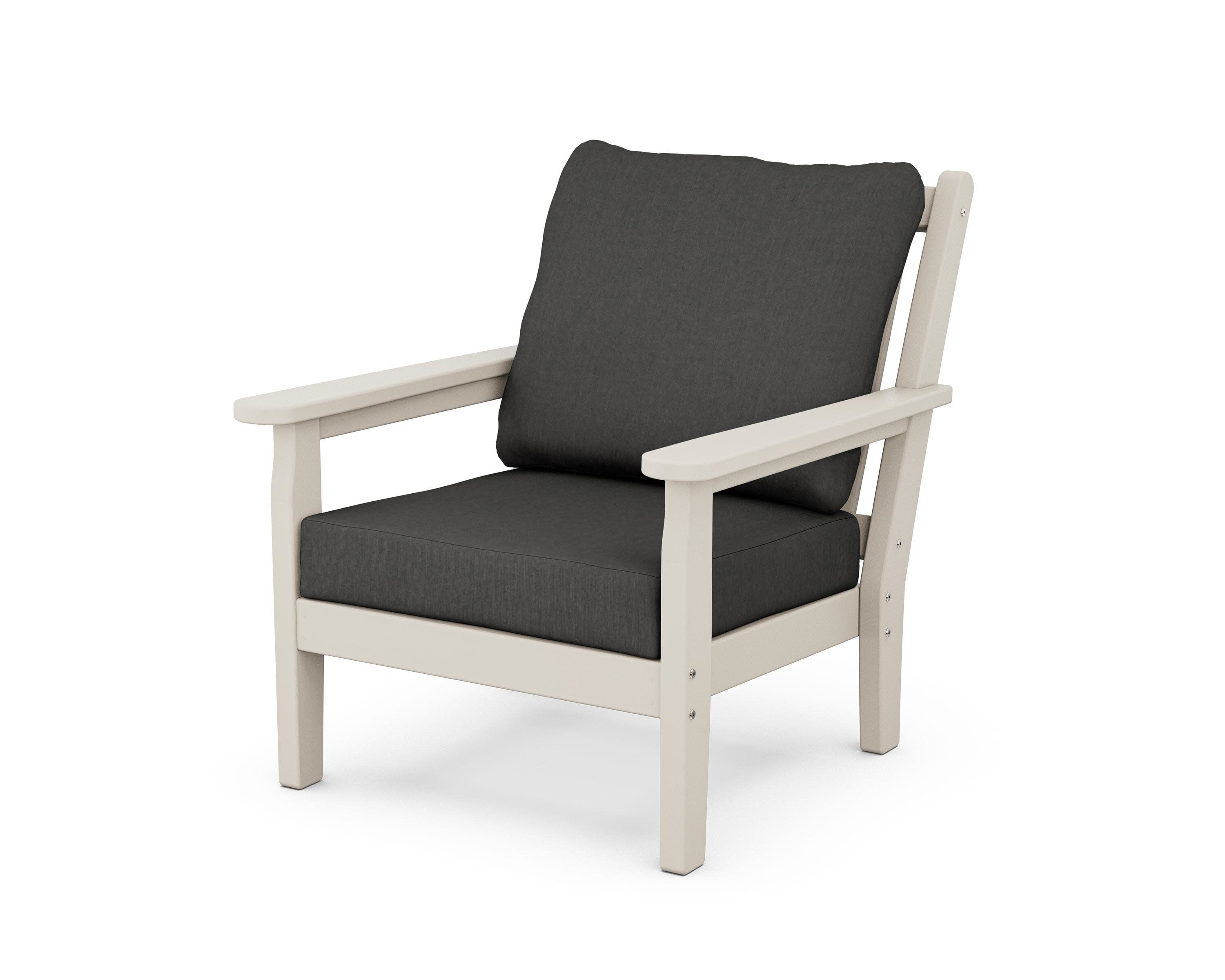 Chippendale Deep Seating Chair in Sand / Spectrum Carbon