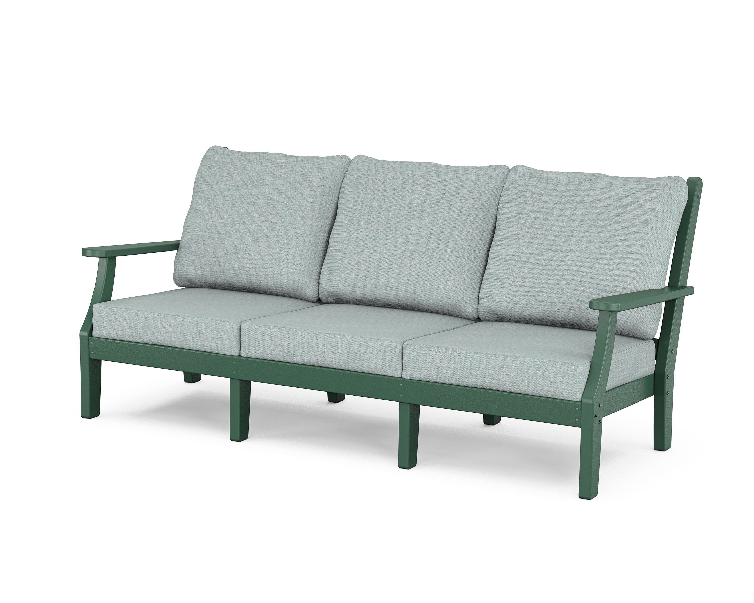 Wovendale Deep Seating Sofa in Green / Soothe Mist