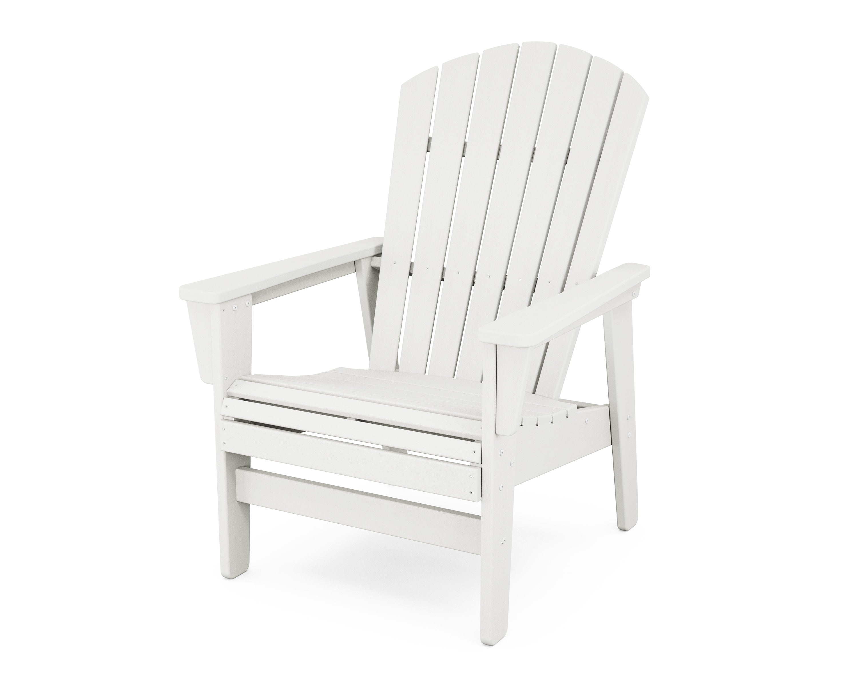 Nautical Grand Upright Adirondack Chair in Vintage White