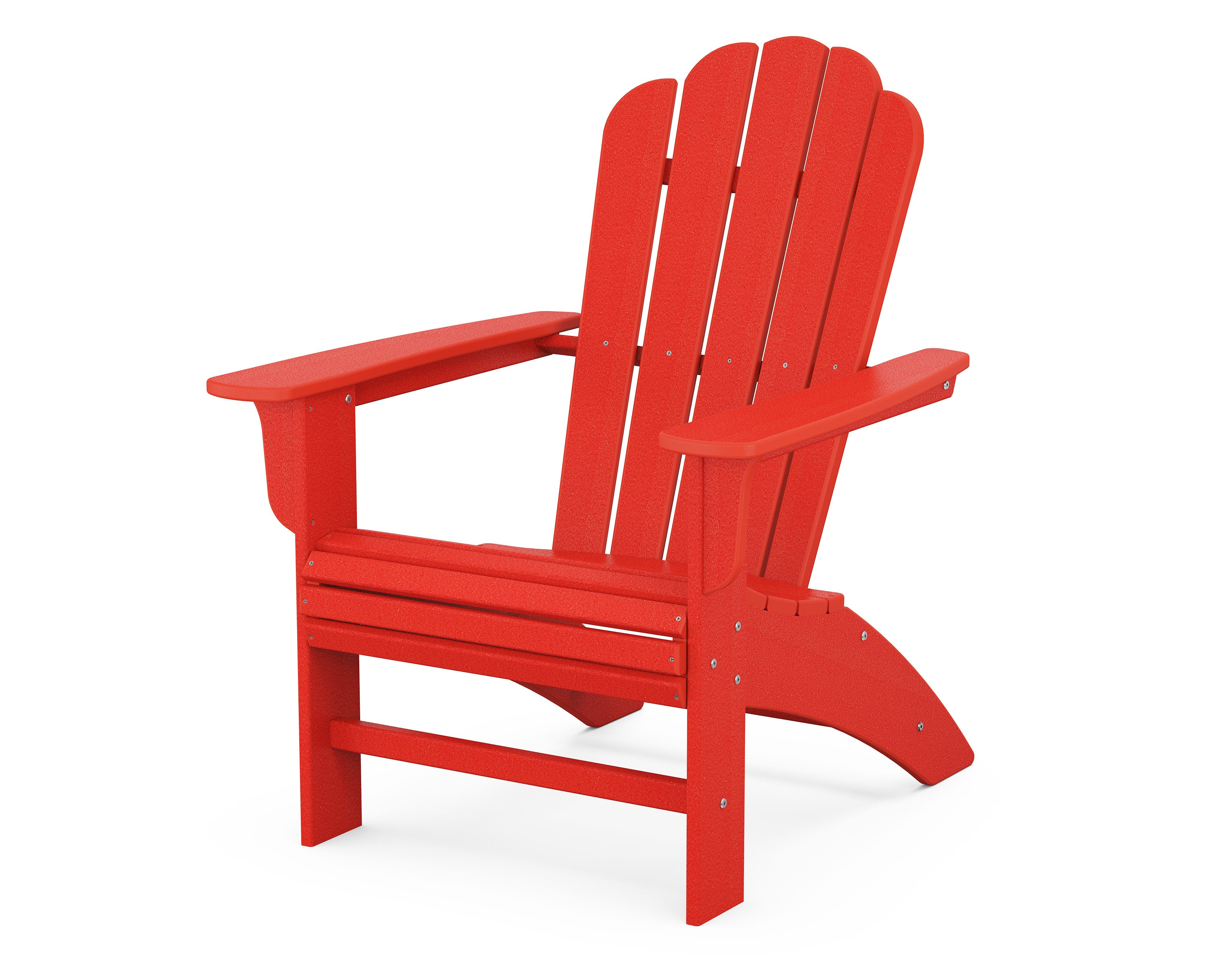 Cottage Curveback Adirondack Chair in Sunset Red