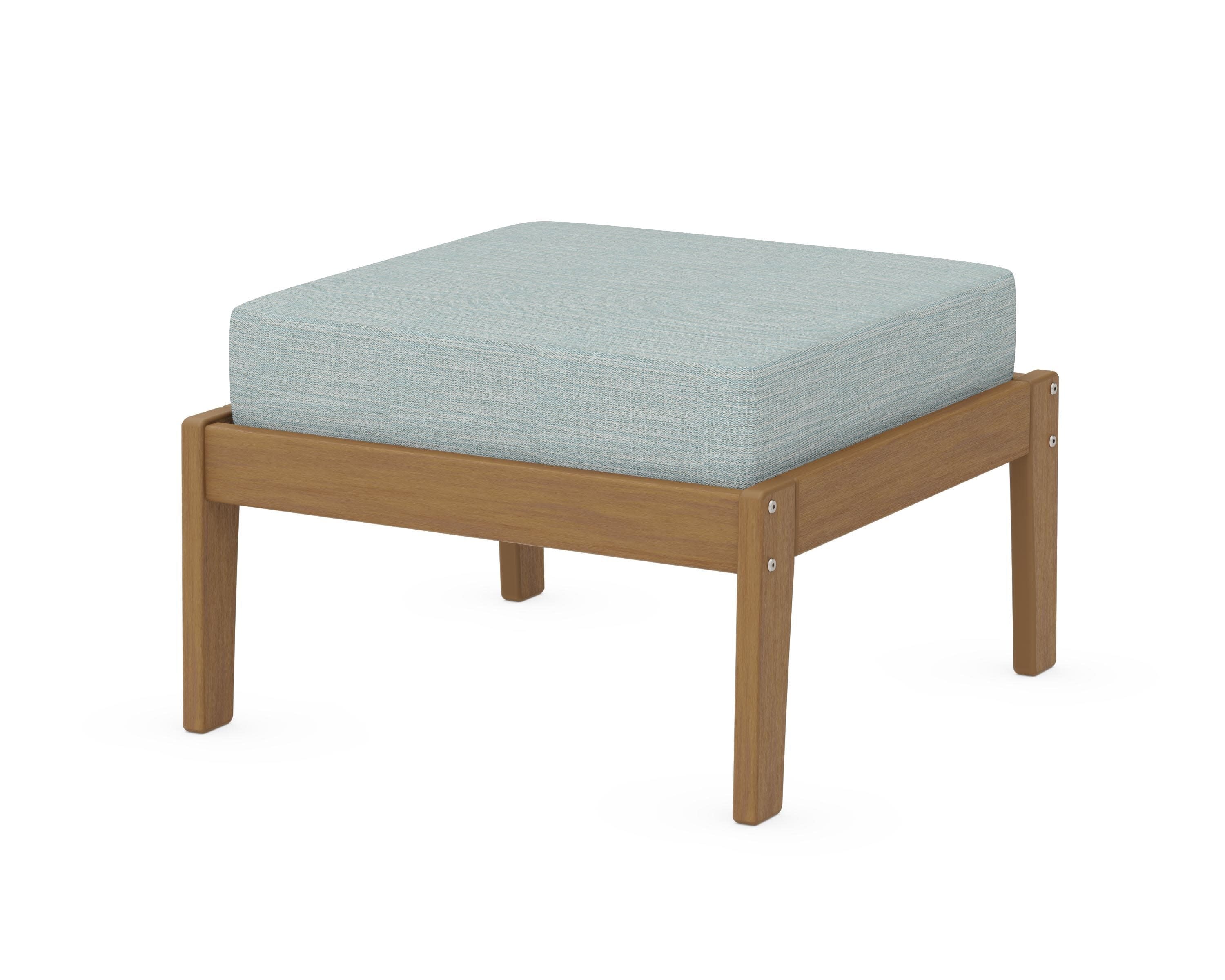 Deep Seating Ottoman in Natural / Soothe Mist