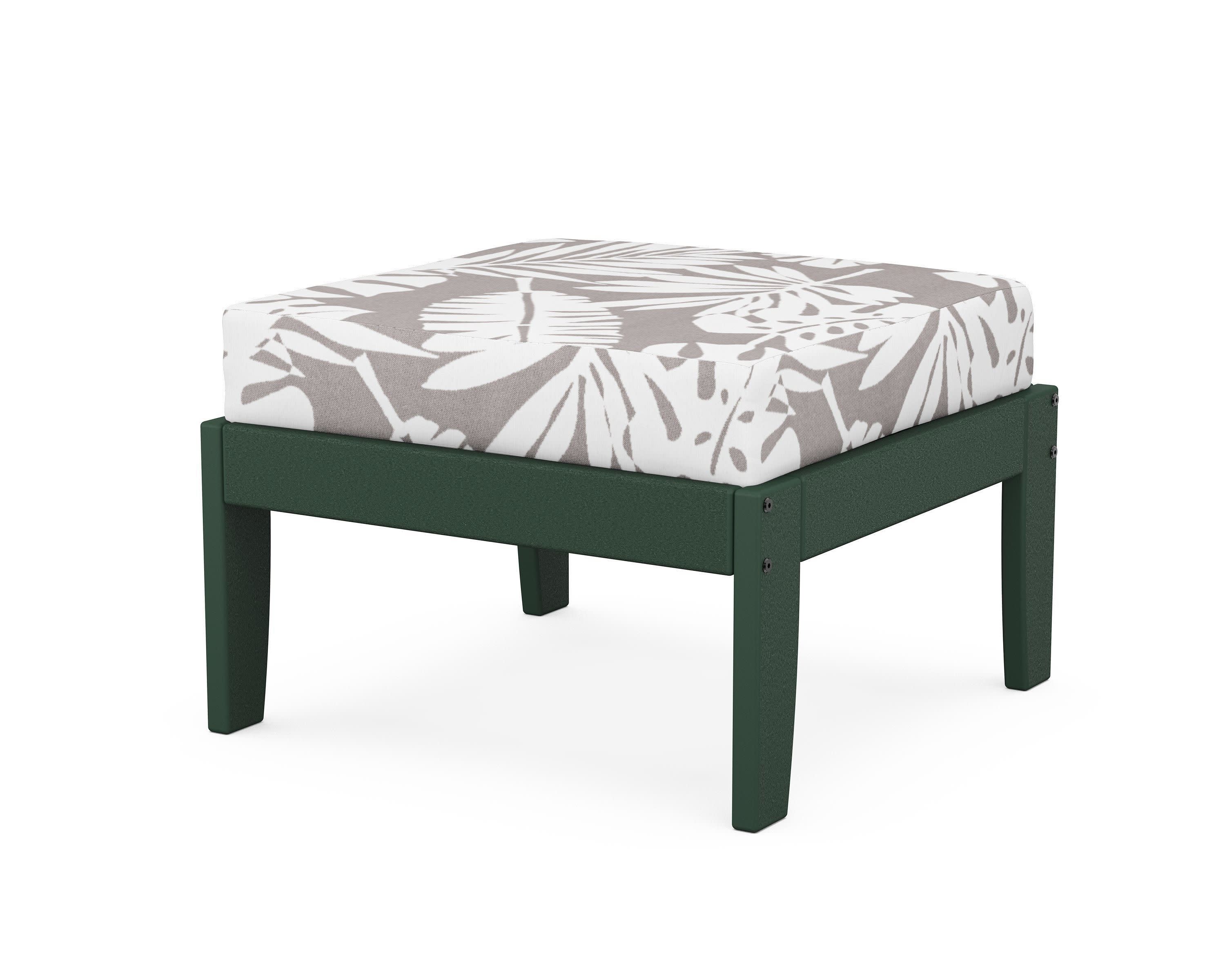 Modular Ottoman - Classic in Green / Leaf Grey Mist