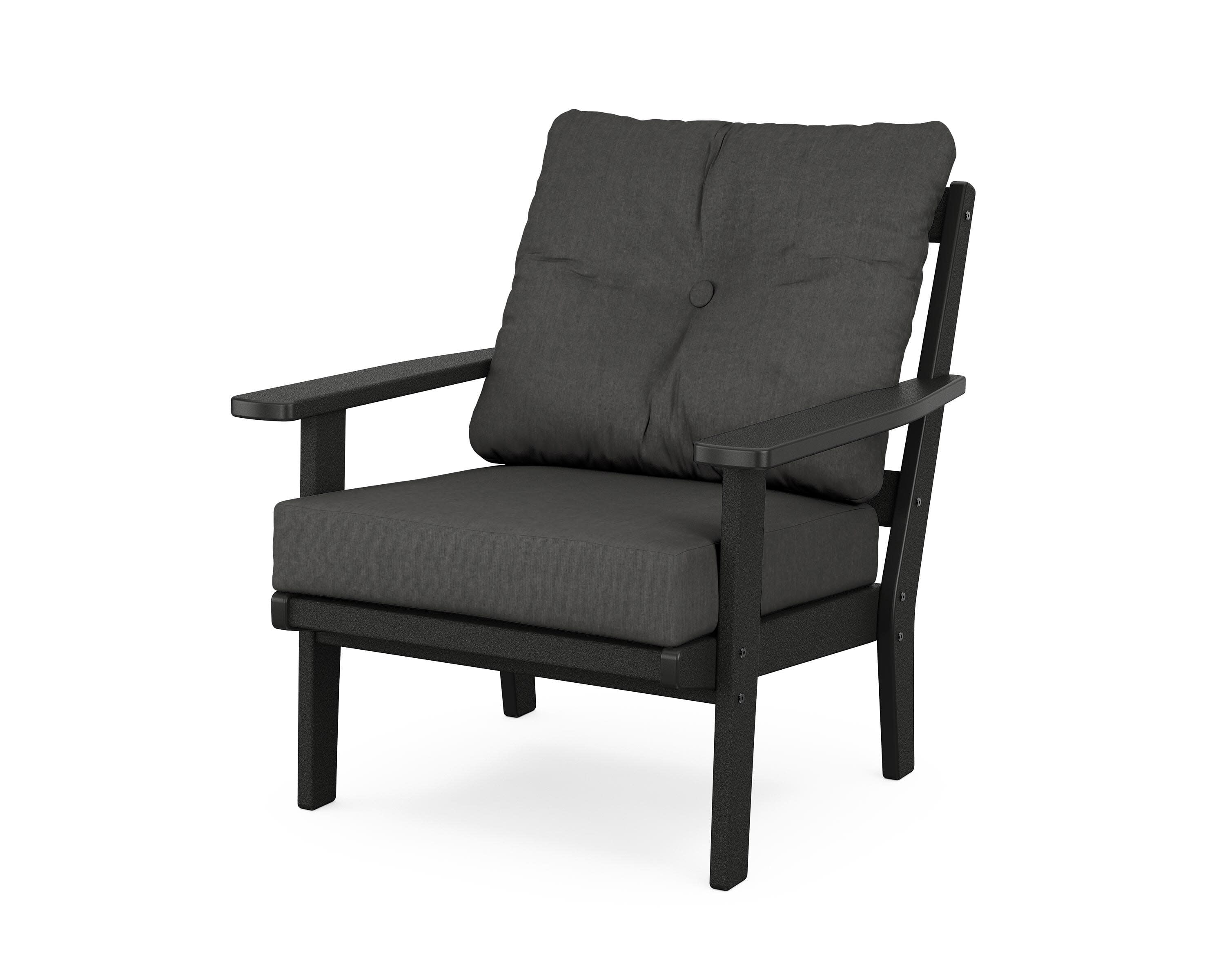 Oxford Deep Seating Chair in Black / Spectrum Carbon