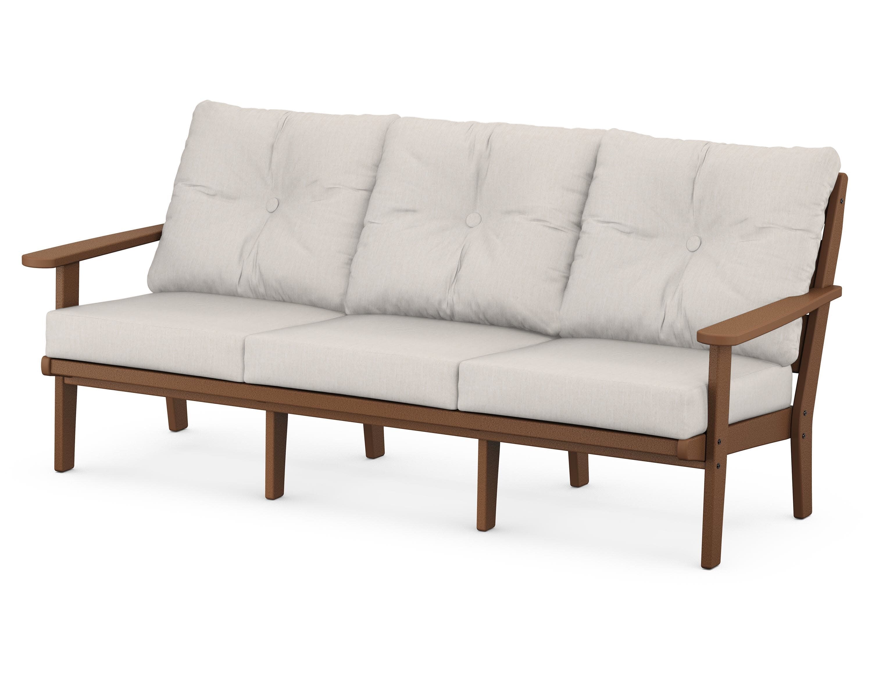 Lakeside Deep Seating Sofa in Teak / Cast Ash