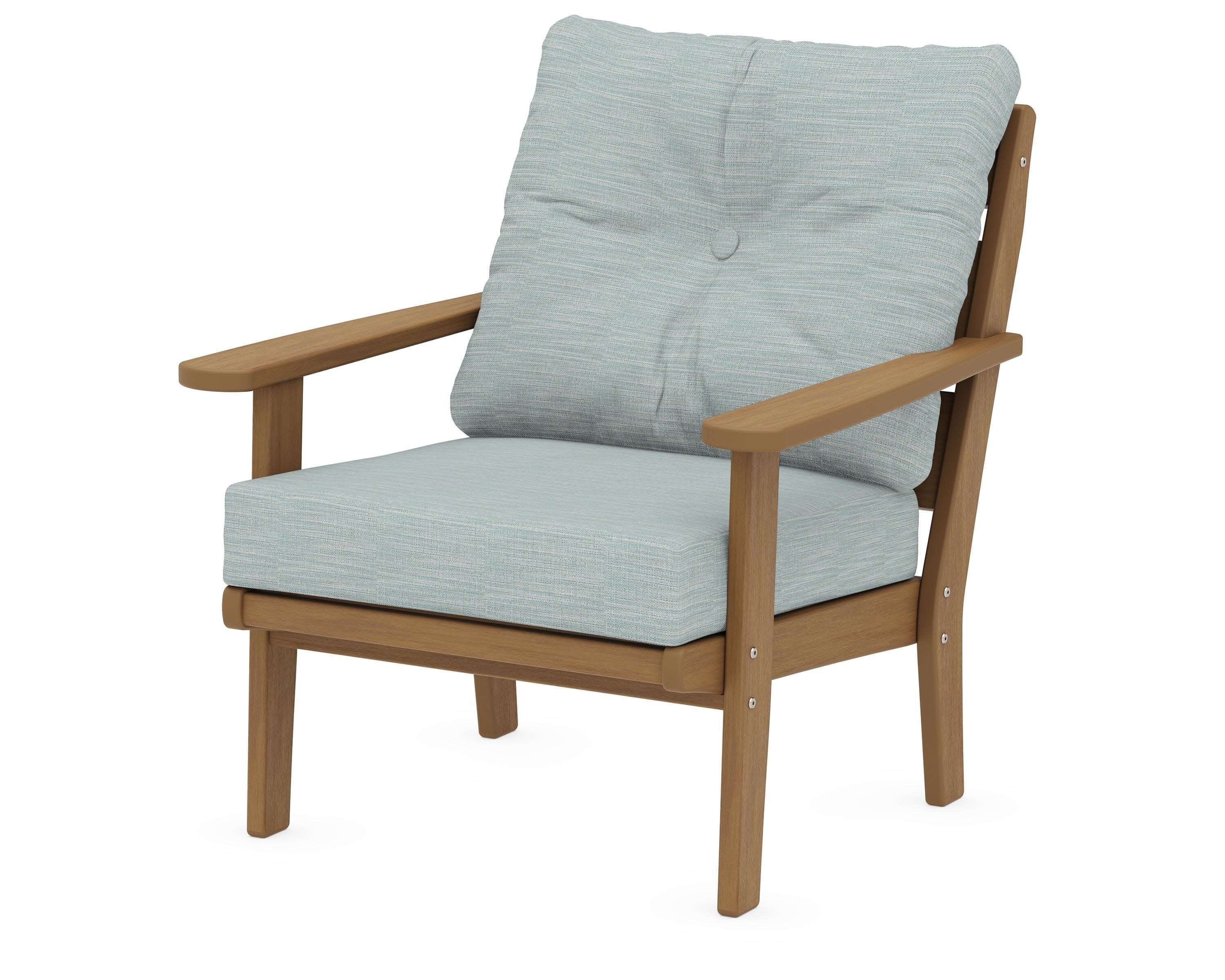 Lakeside Deep Seating Chair in Natural / Soothe Mist