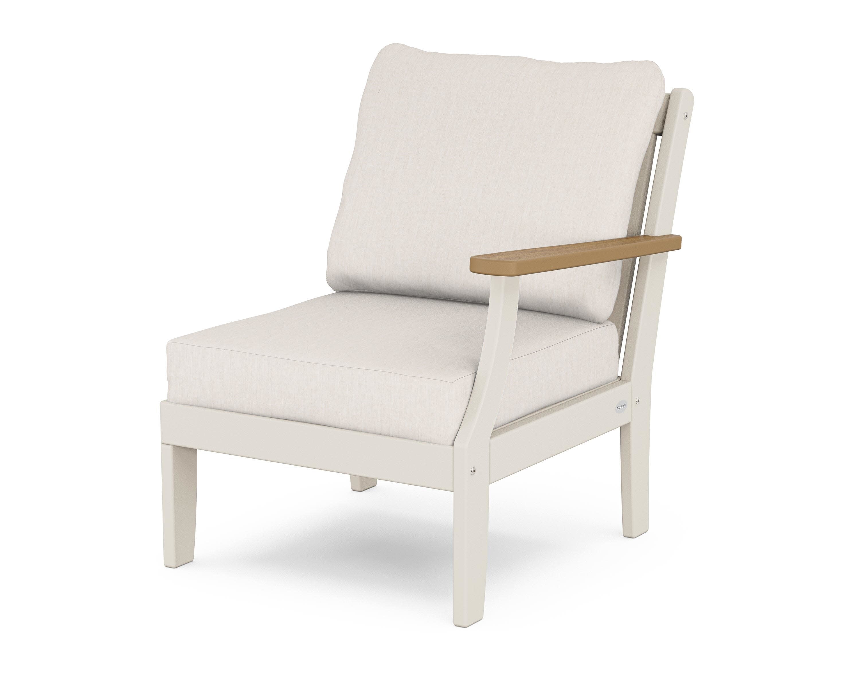 Braxton Modular Right Arm Chair in Sand / Natural / Cast Ash