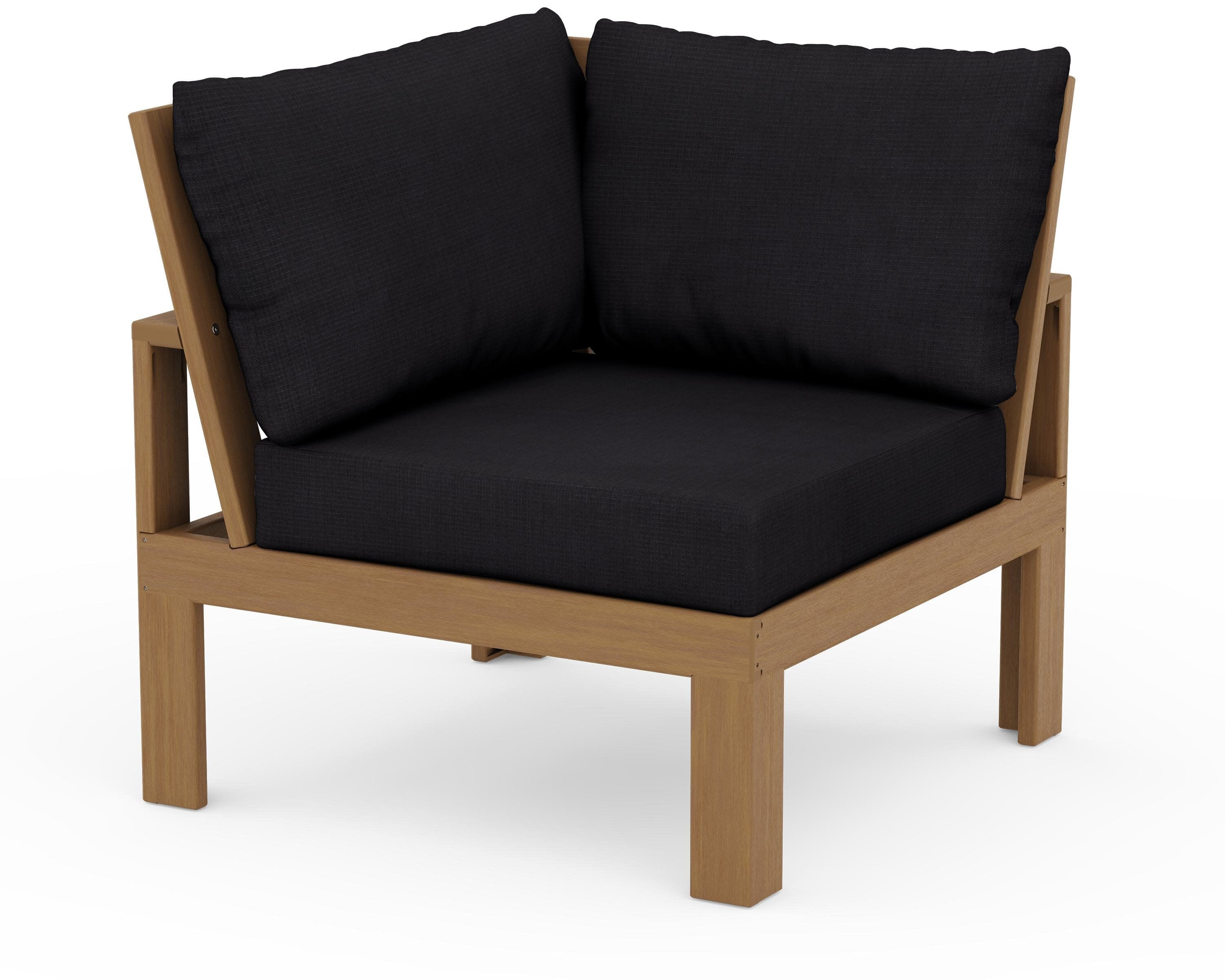 Modular Corner Chair in Natural / Midnight Linen