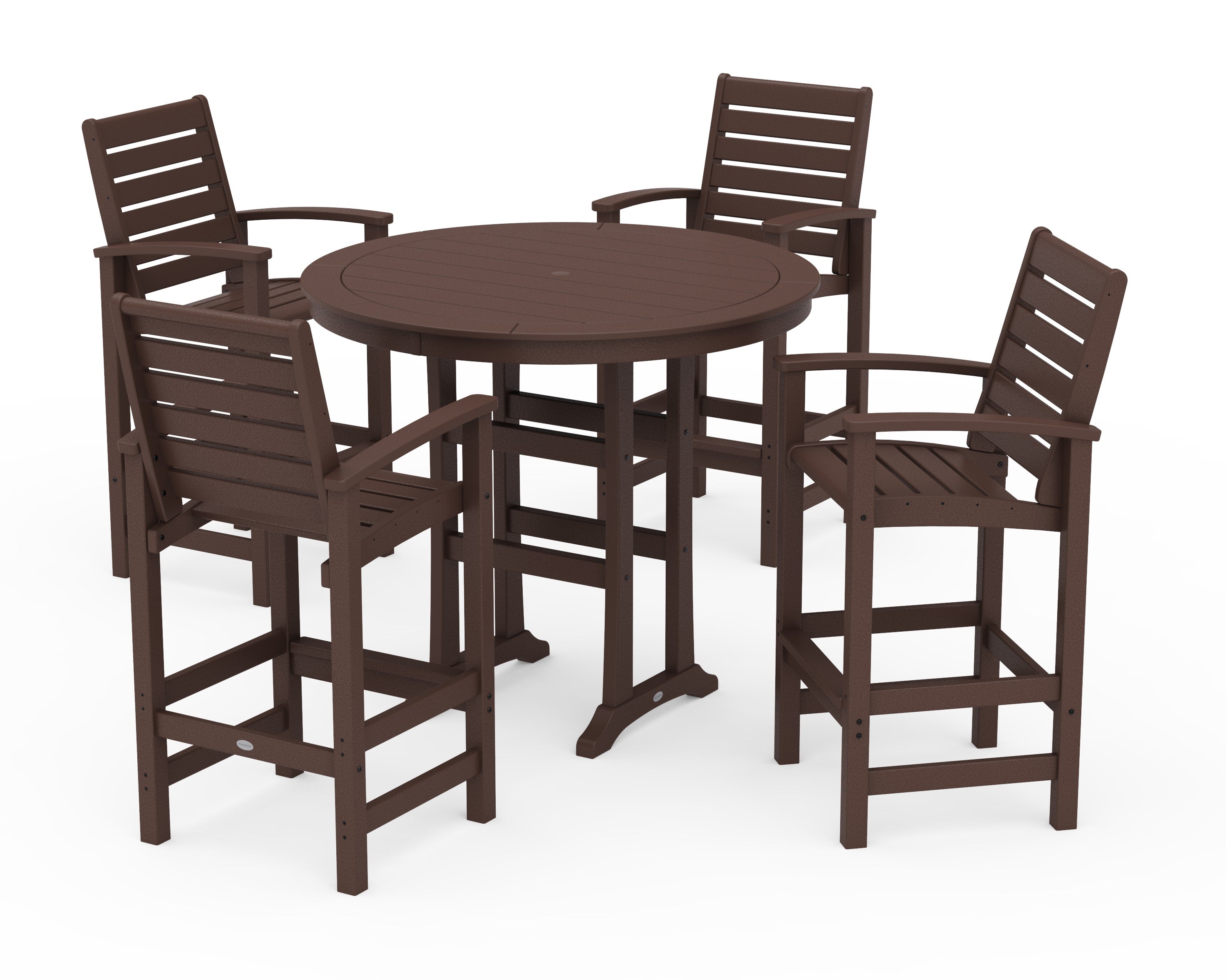 5 Piece Signature Bar Dining Set in Mahogany