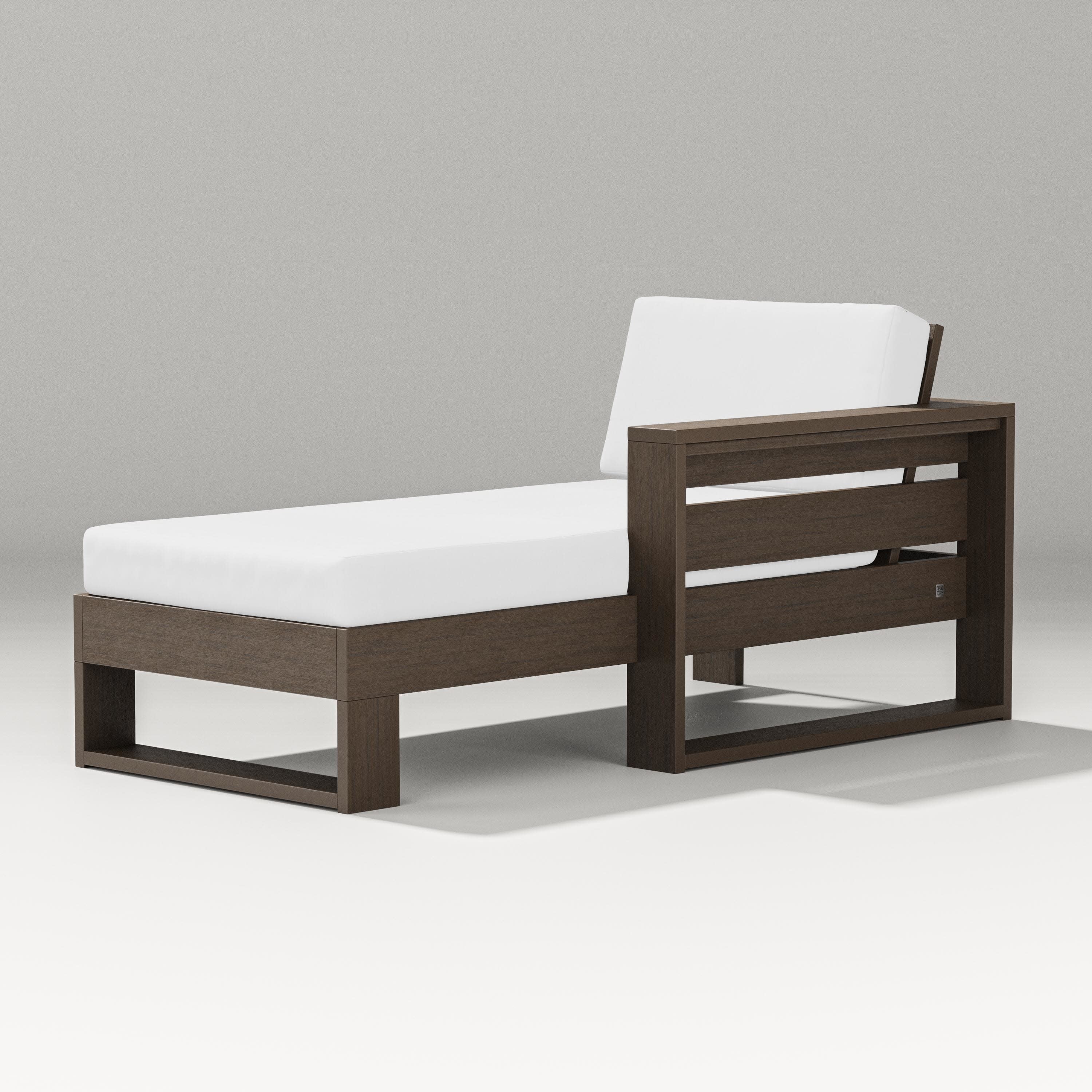 Latitude Modular Right Arm Chaise in Kona / Natural