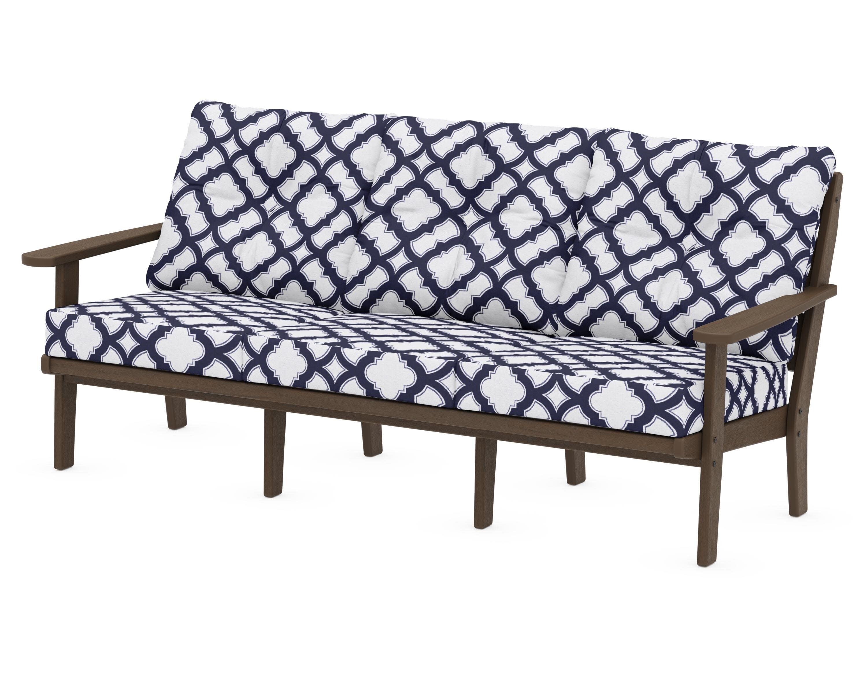 Lakeside Deep Seating Sofa in Kona / Trellis Navy