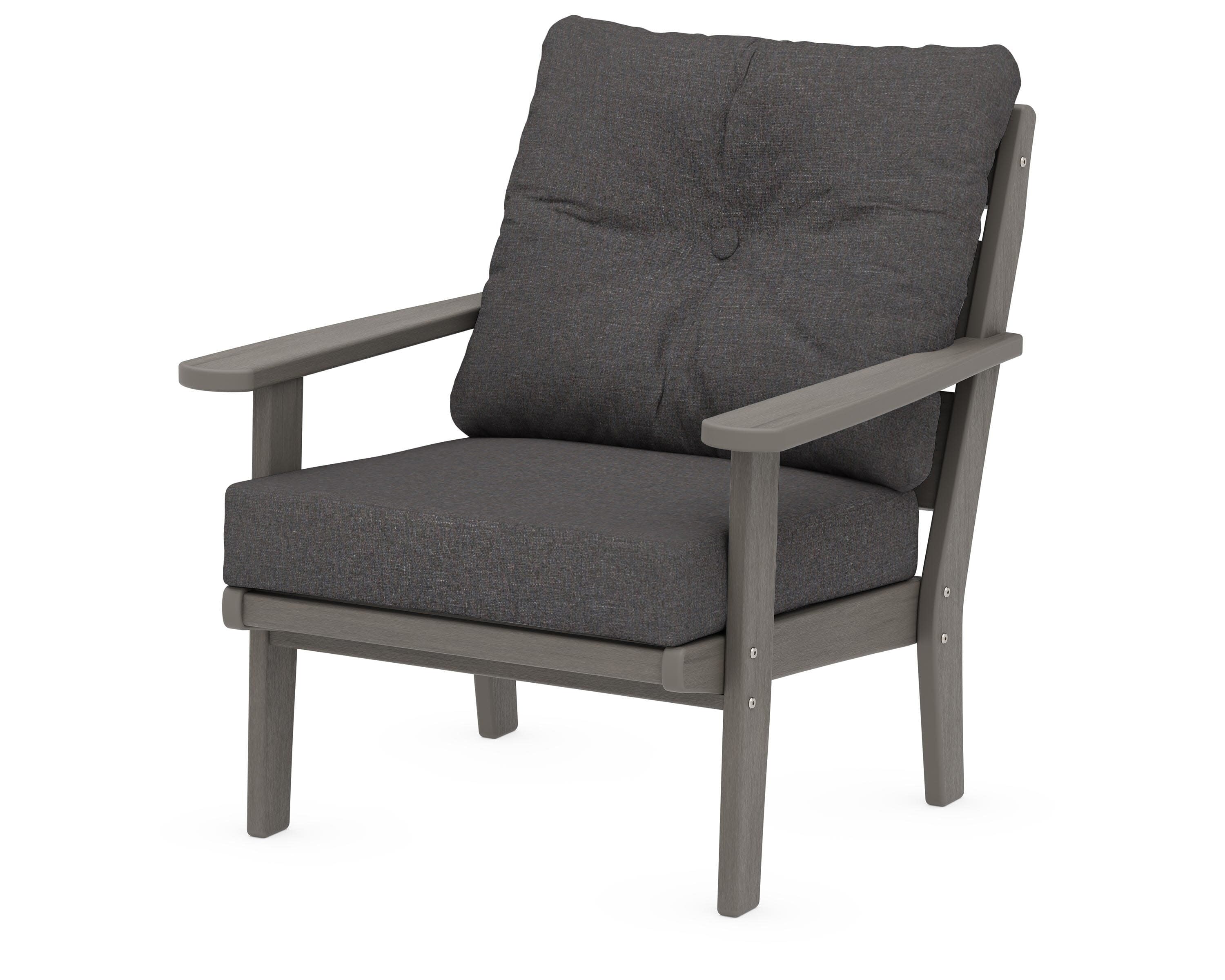 Lakeside Deep Seating Chair in Driftwood / Ash Charcoal