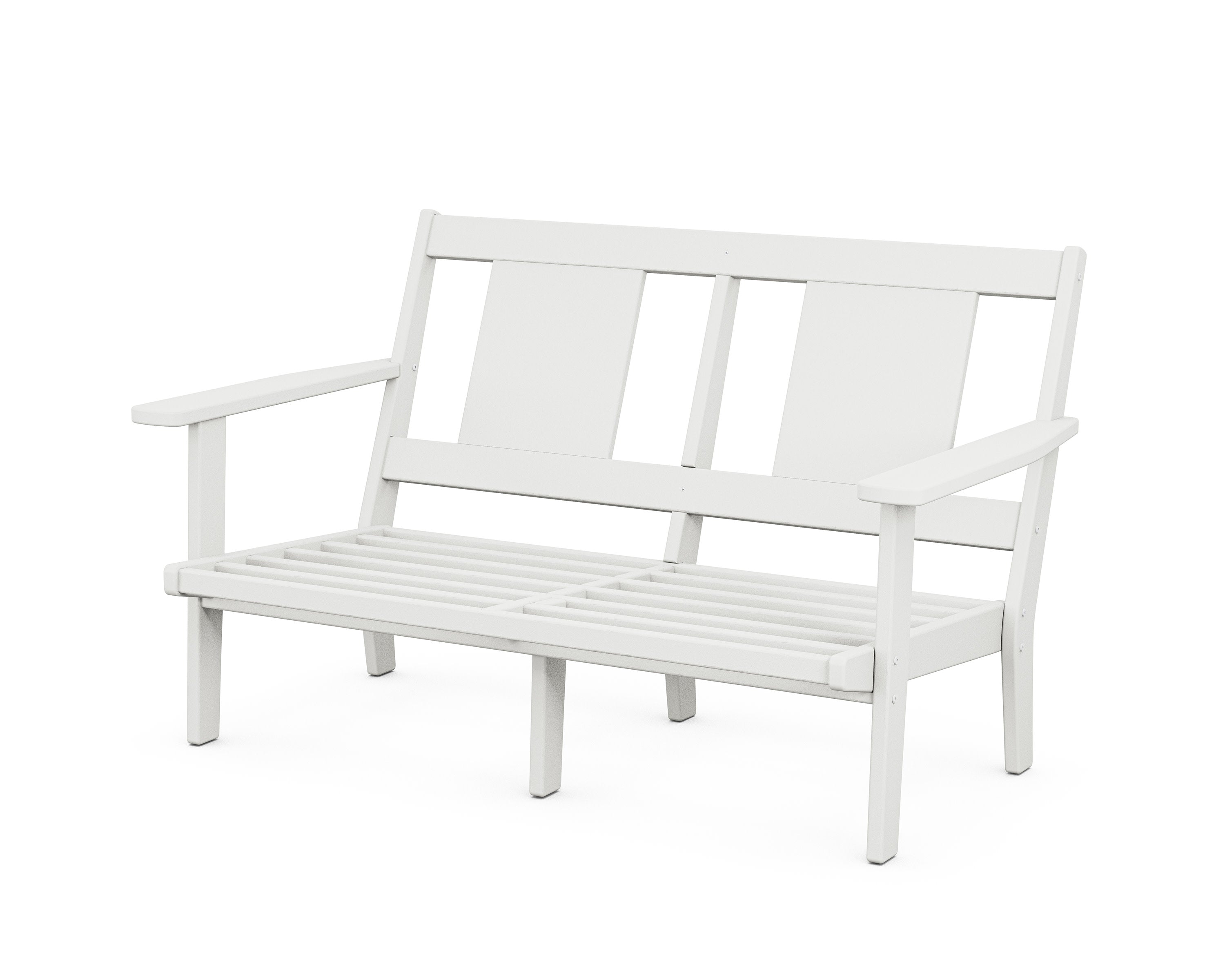 Prairie Deep Seating Loveseat Frame in White