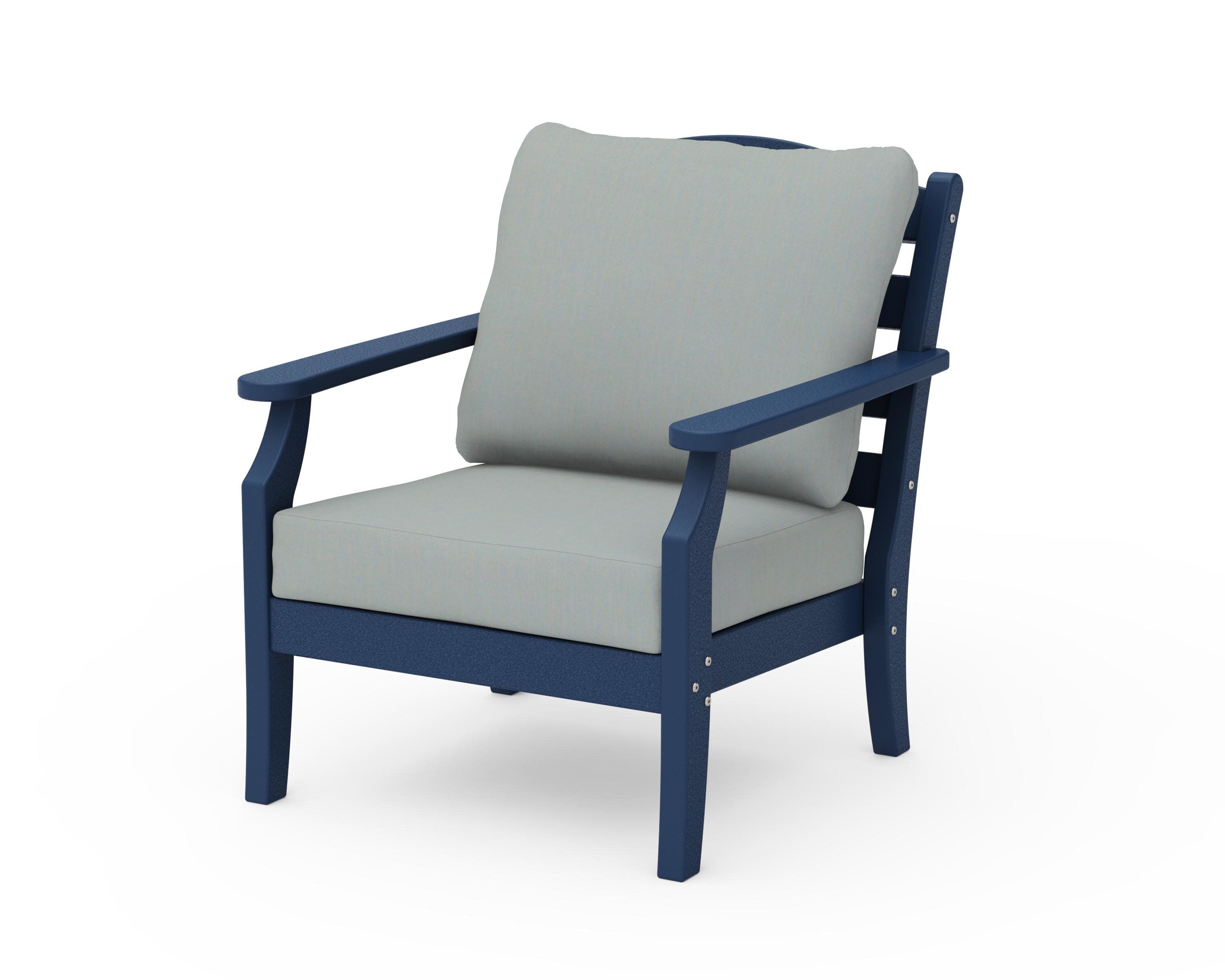 Savannah Deep Seating Chair in Navy / Spa