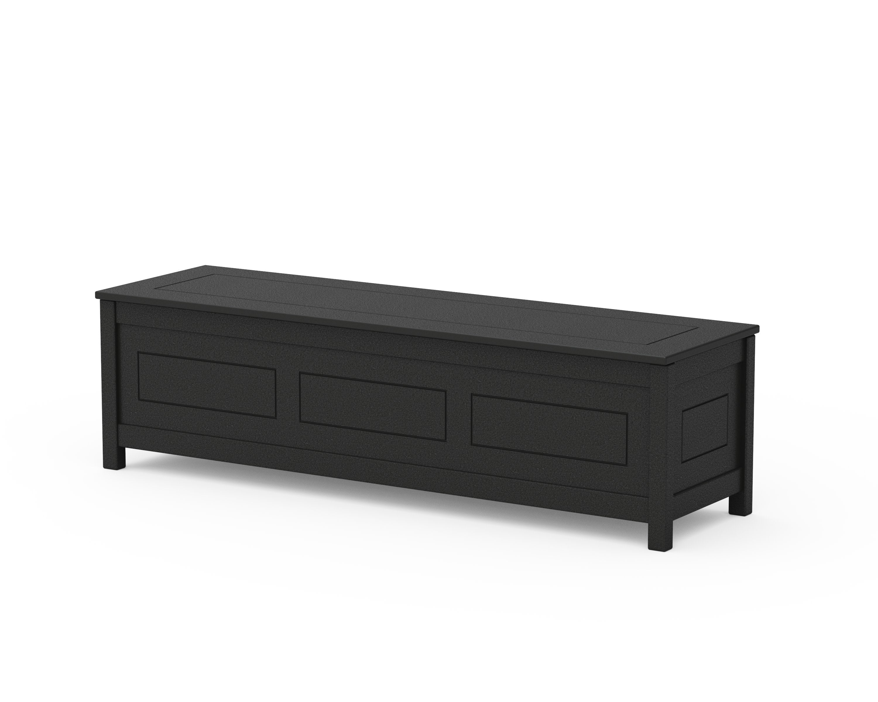 Country Living 60" Storage Bench in Black