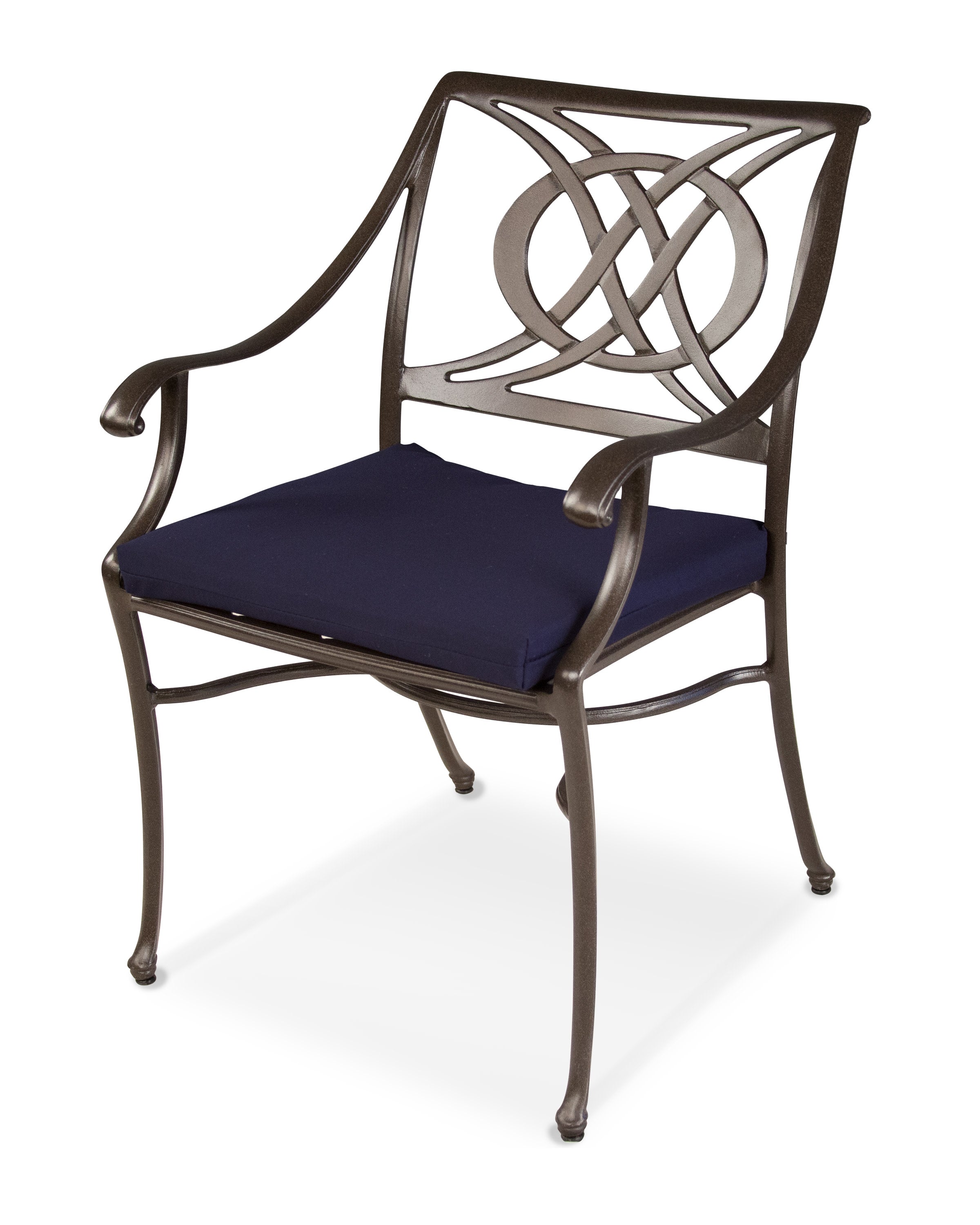 Ateeva 19" x 17" Outdoor Seat Cushion by POLYWOOD in Navy