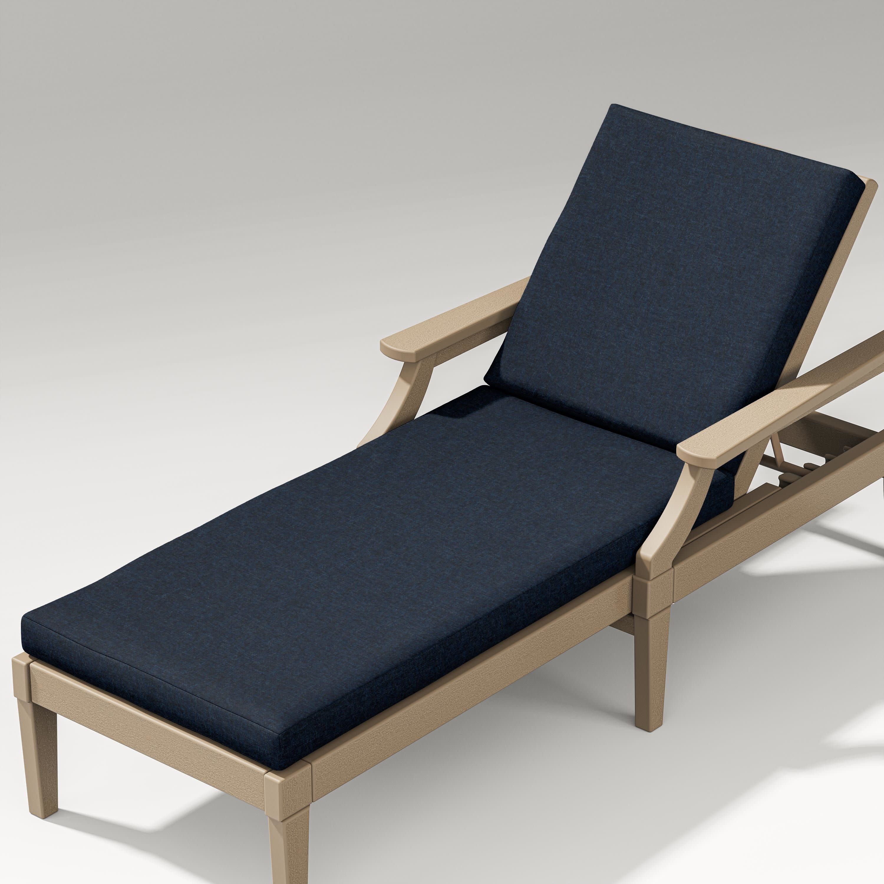 Estate Chaise Lounge Full Cushion in Marine Indigo