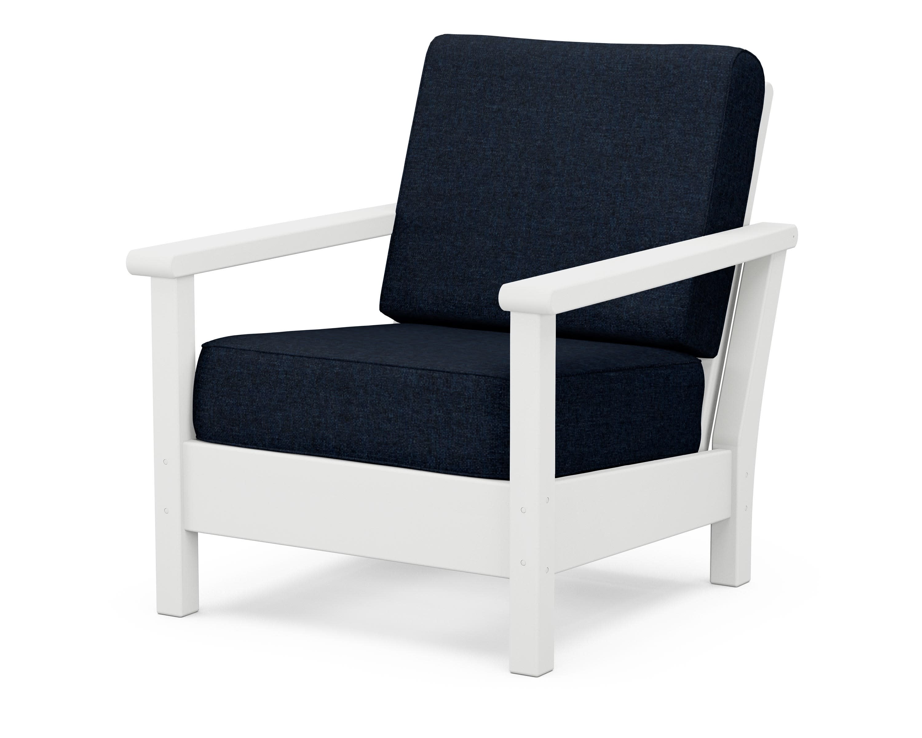 Harbour Deep Seating Chair in White / Marine Indigo