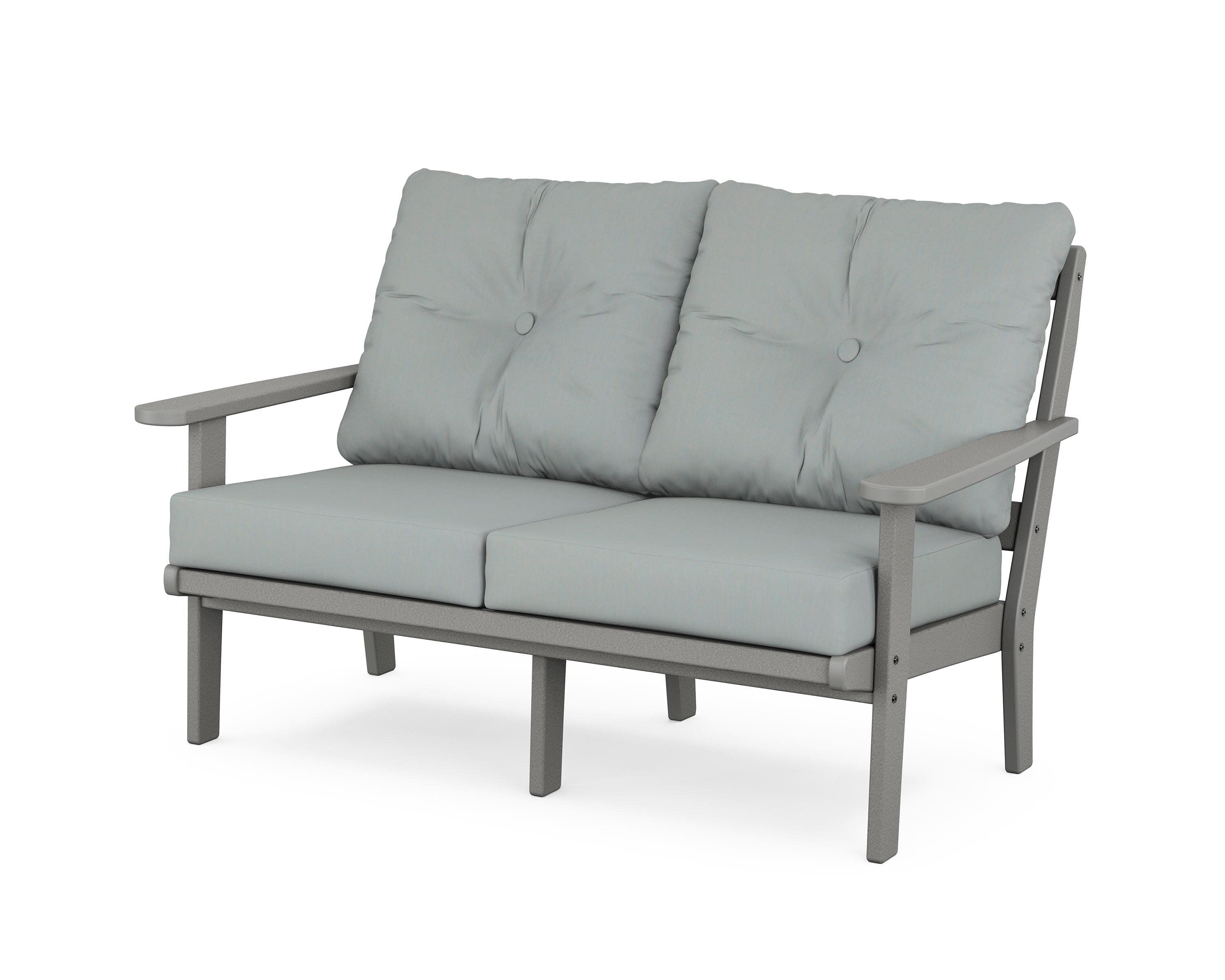 Mission Deep SeatingLoveseat in Slate Grey / Spa