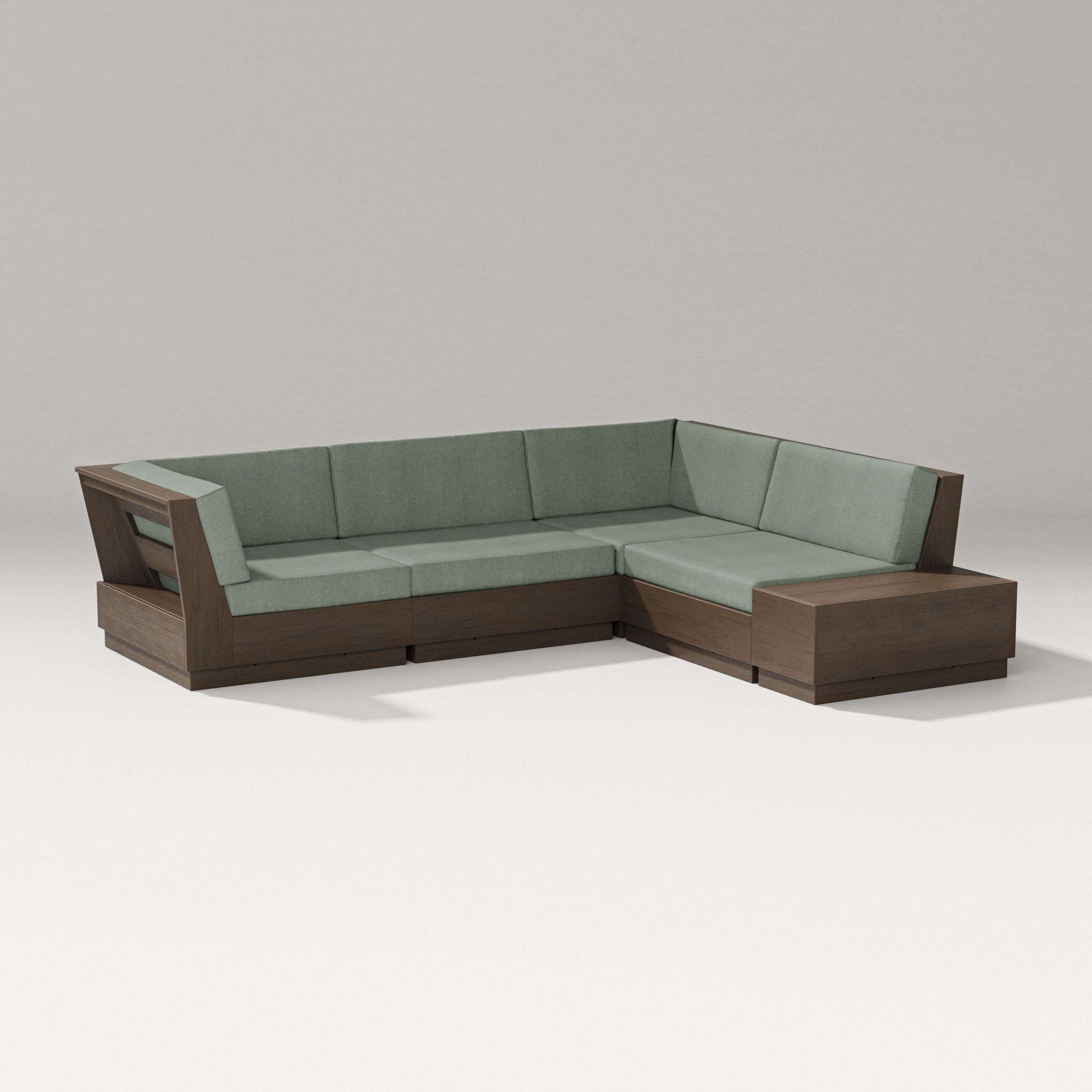 Elevate Corner Sectional in Kona / Cast Sage