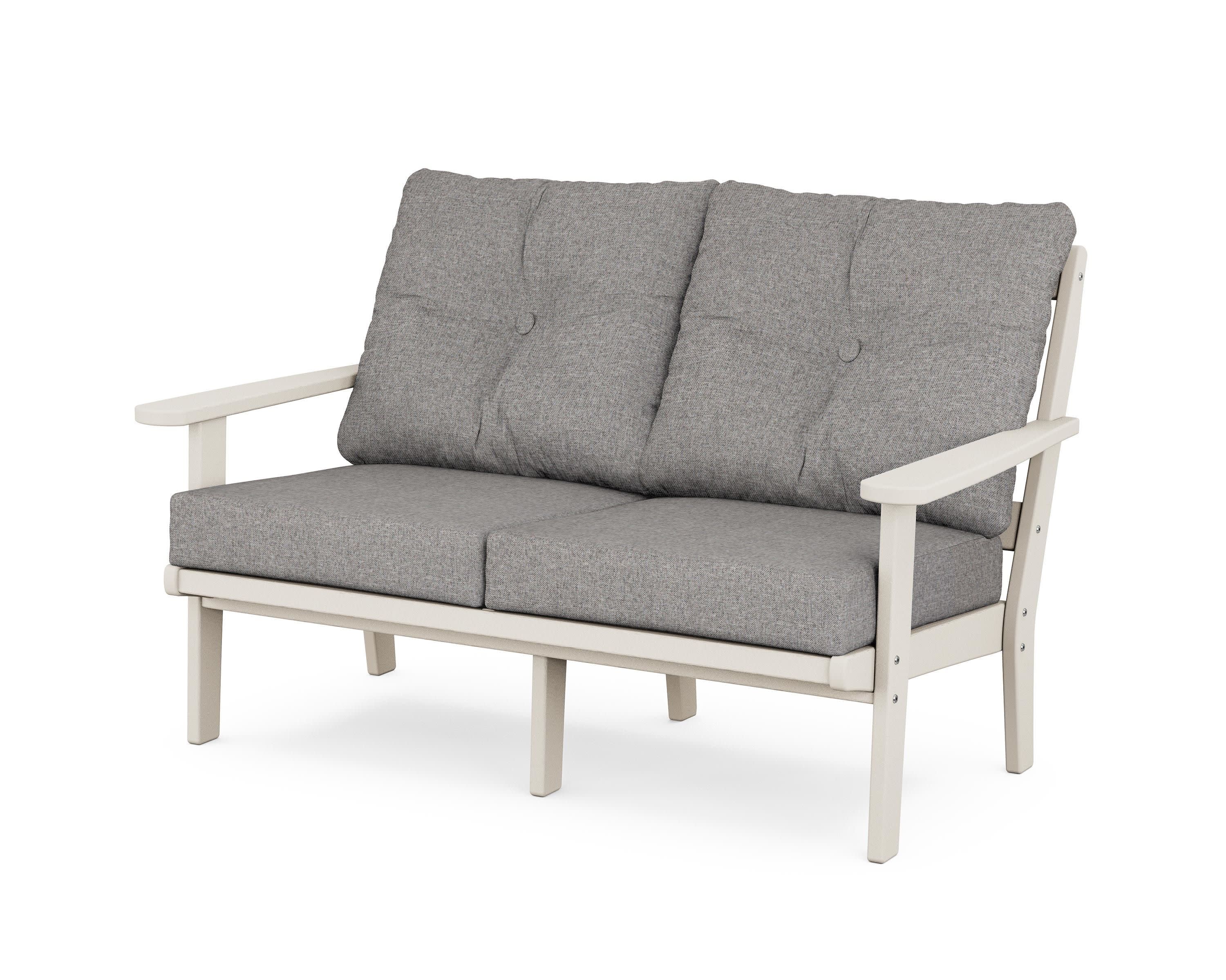 Mission Deep SeatingLoveseat in Sand / Grey Mist