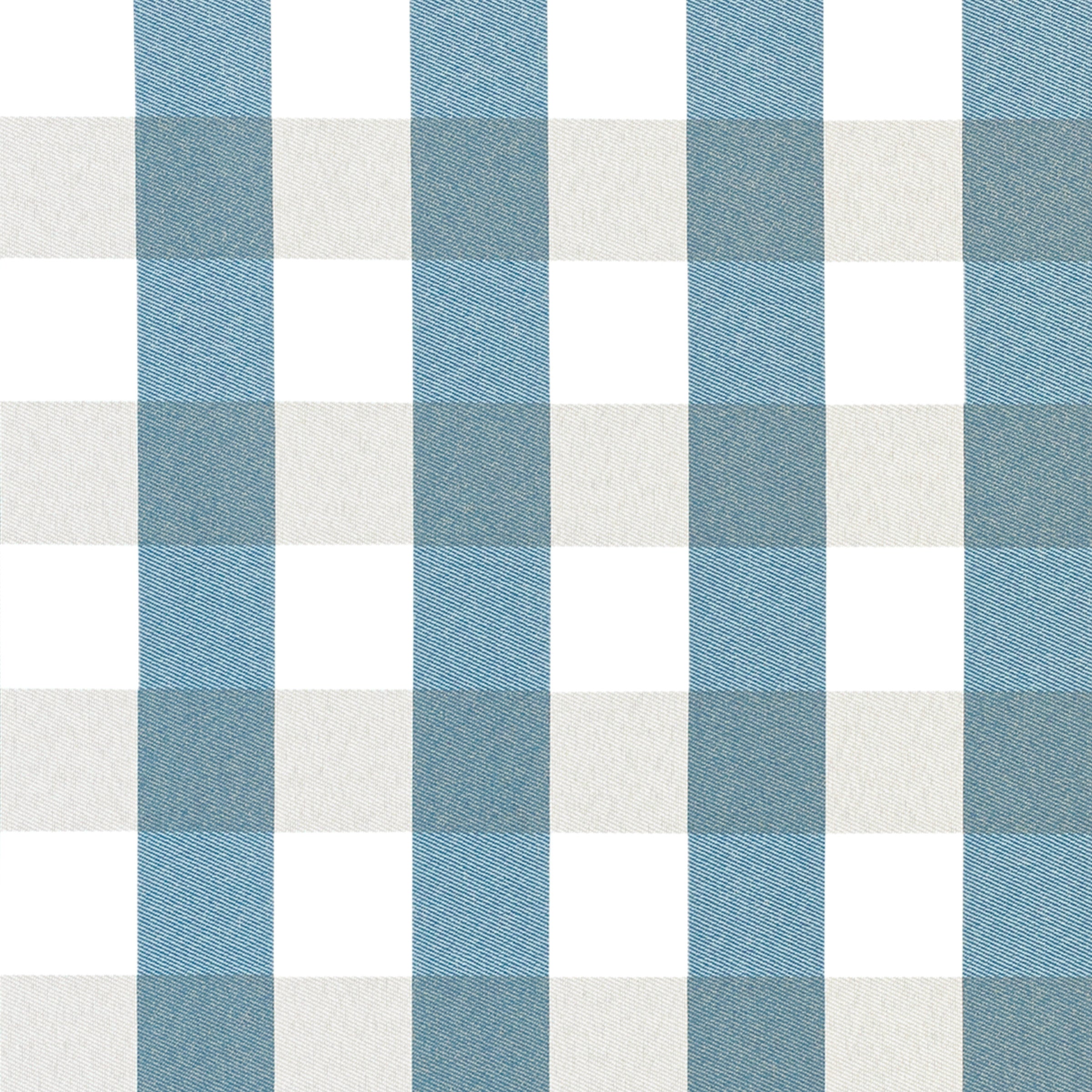 Vineyard 5 Piece Deep Seating Set in Mahogany / Buffalo Plaid Sky Blue