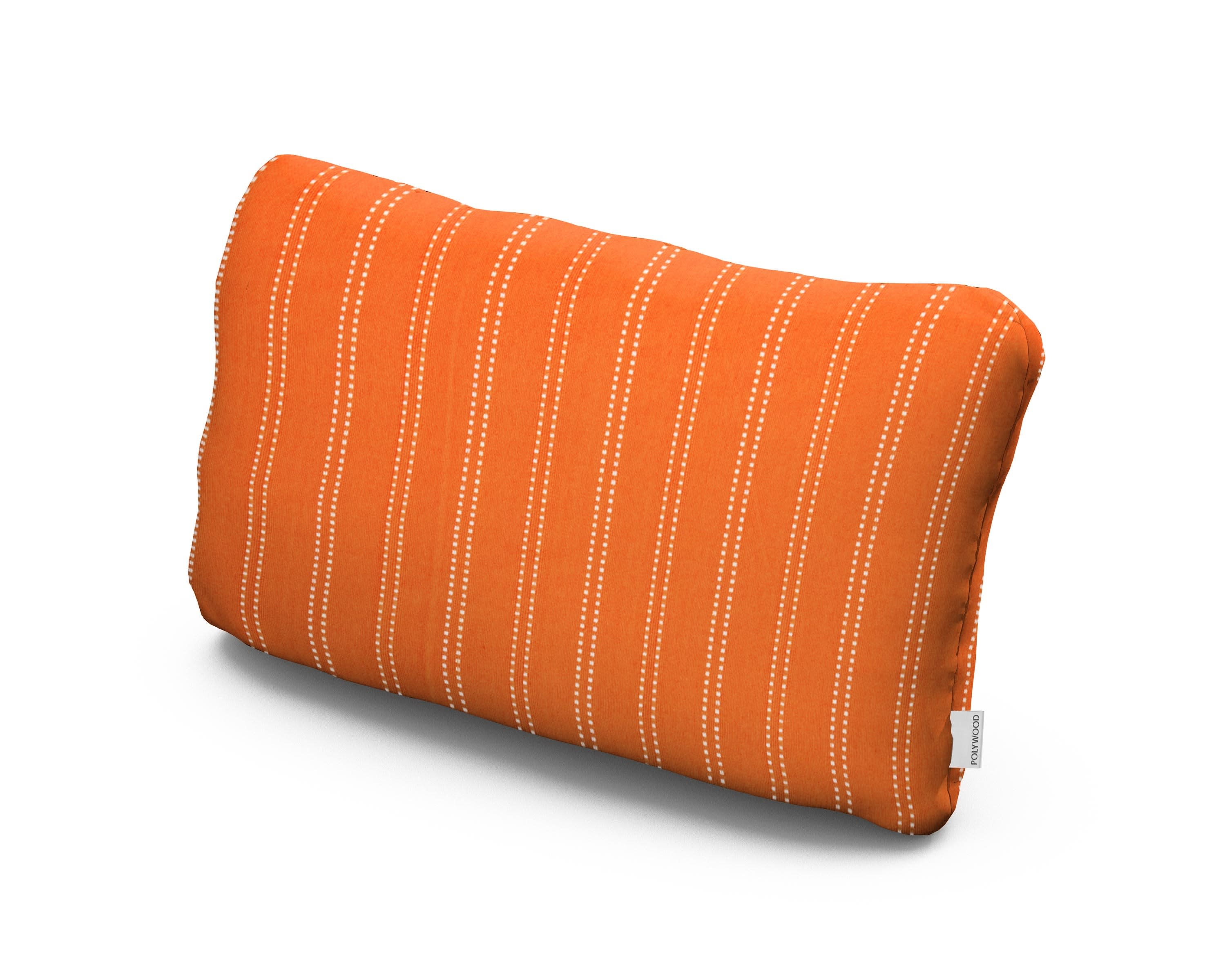 Outdoor Lumbar Pillow in Stitch Mango
