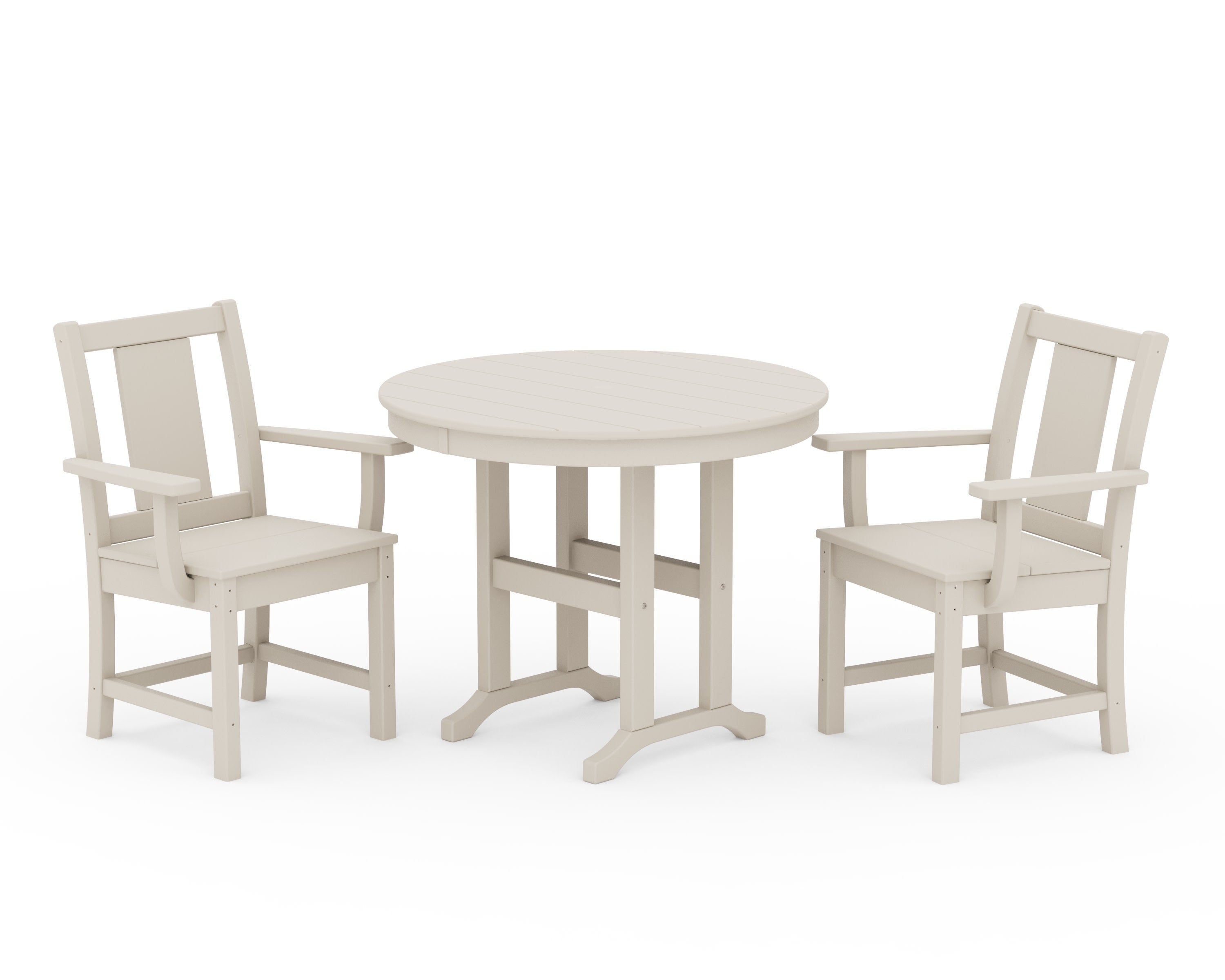 Prairie 3-Piece Farmhouse Dining Set in Sand